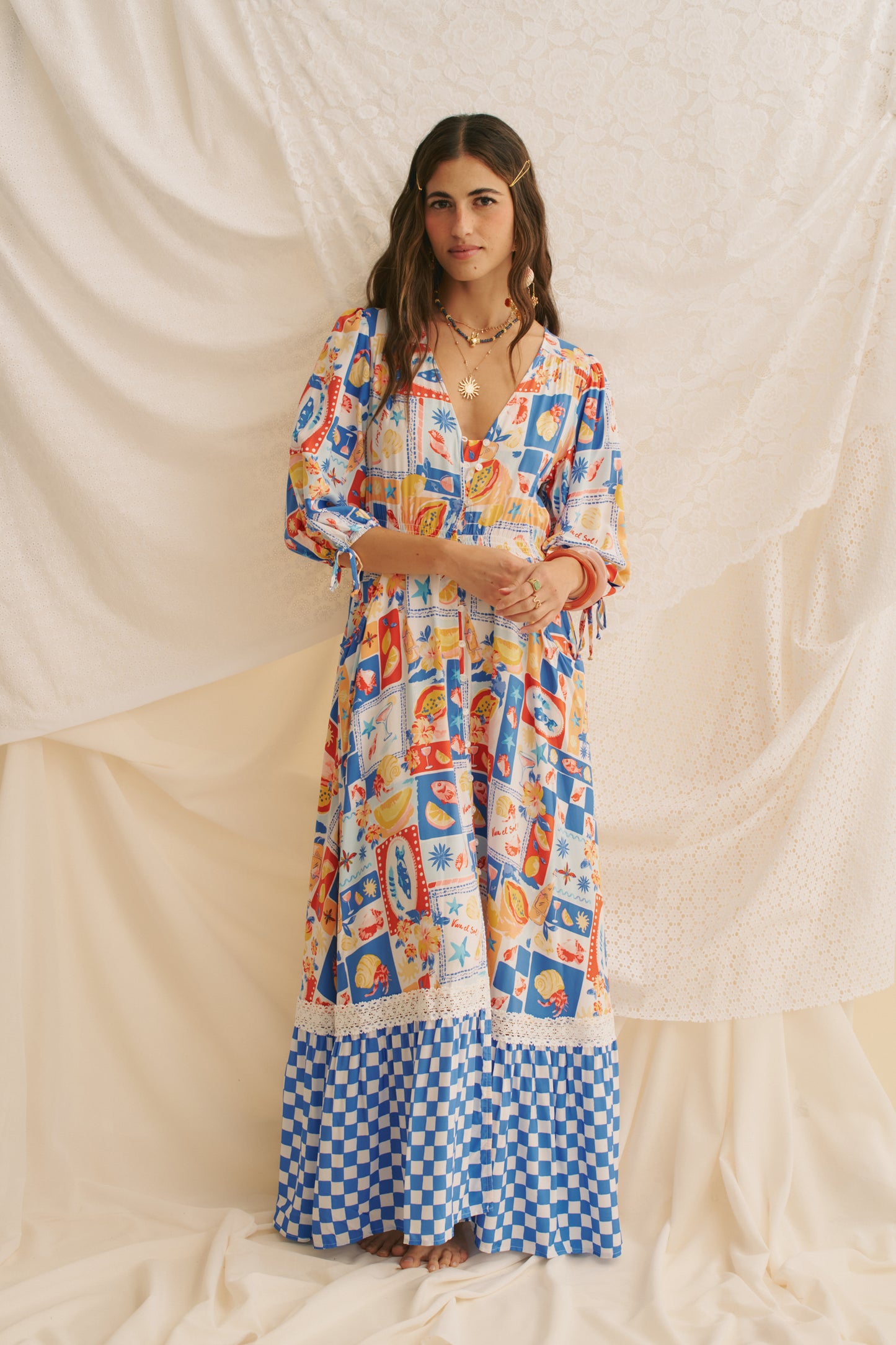 VIVA DE SOL PRINT MOLLI MAXI