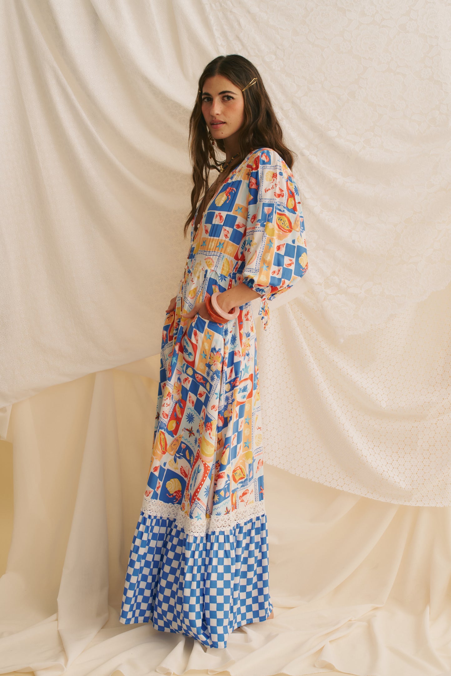 VIVA DE SOL PRINT MOLLI MAXI