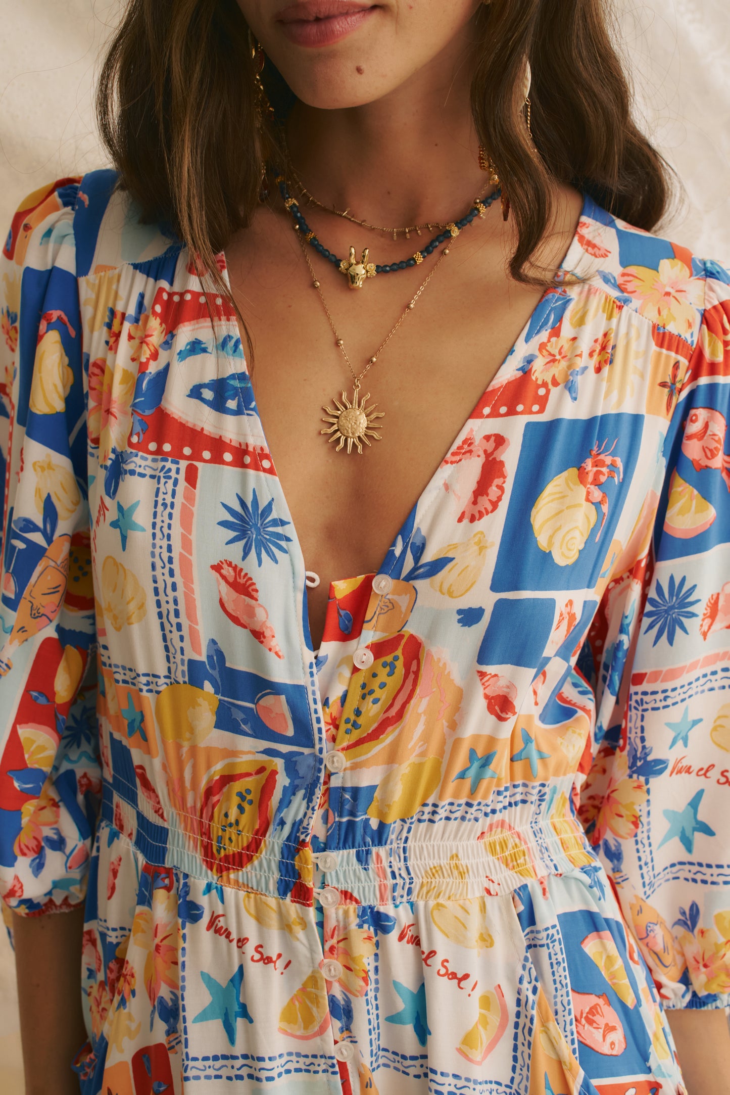 VIVA DE SOL PRINT MOLLI MAXI