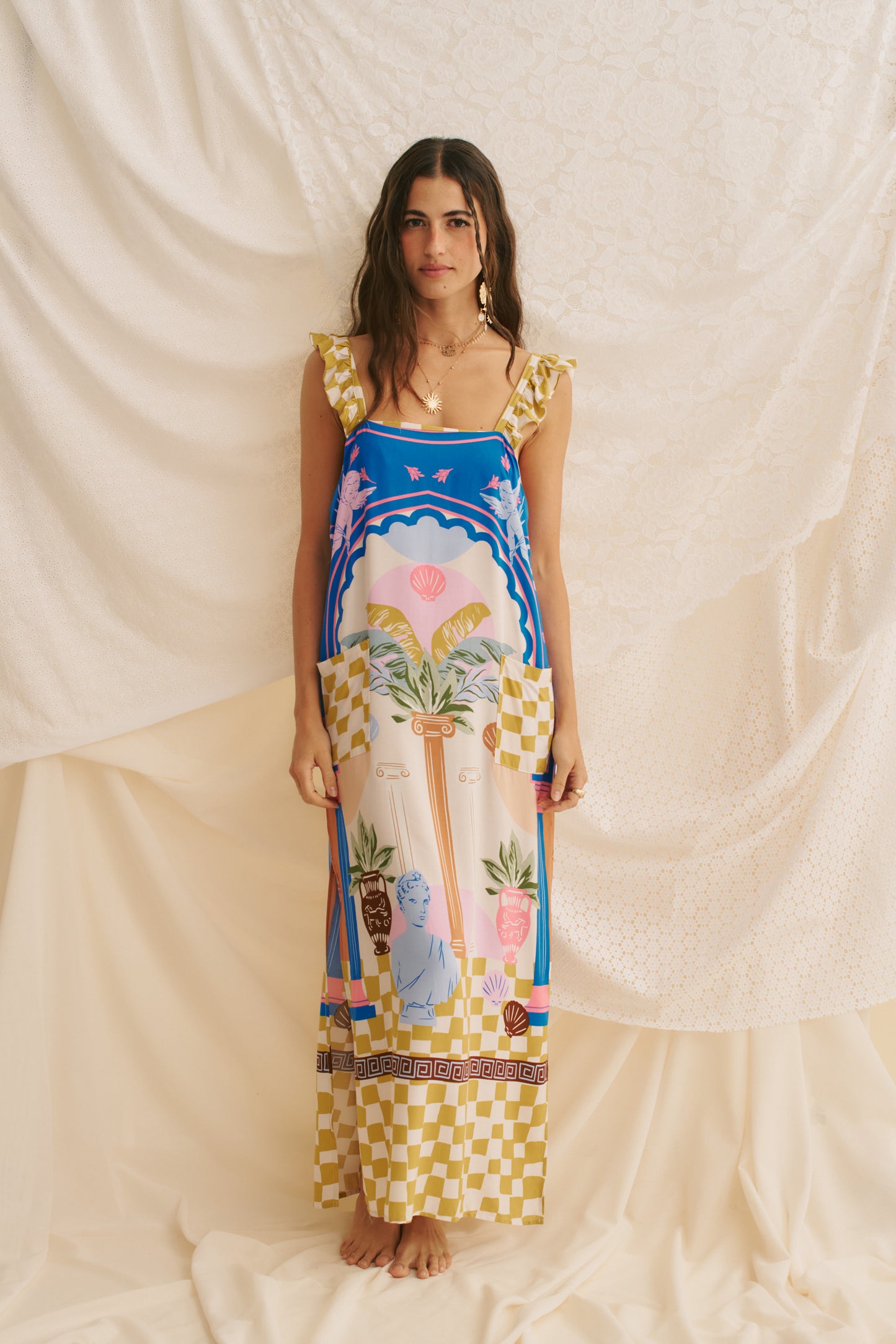 ROMEO PRINT SAINT MIDI DRESS