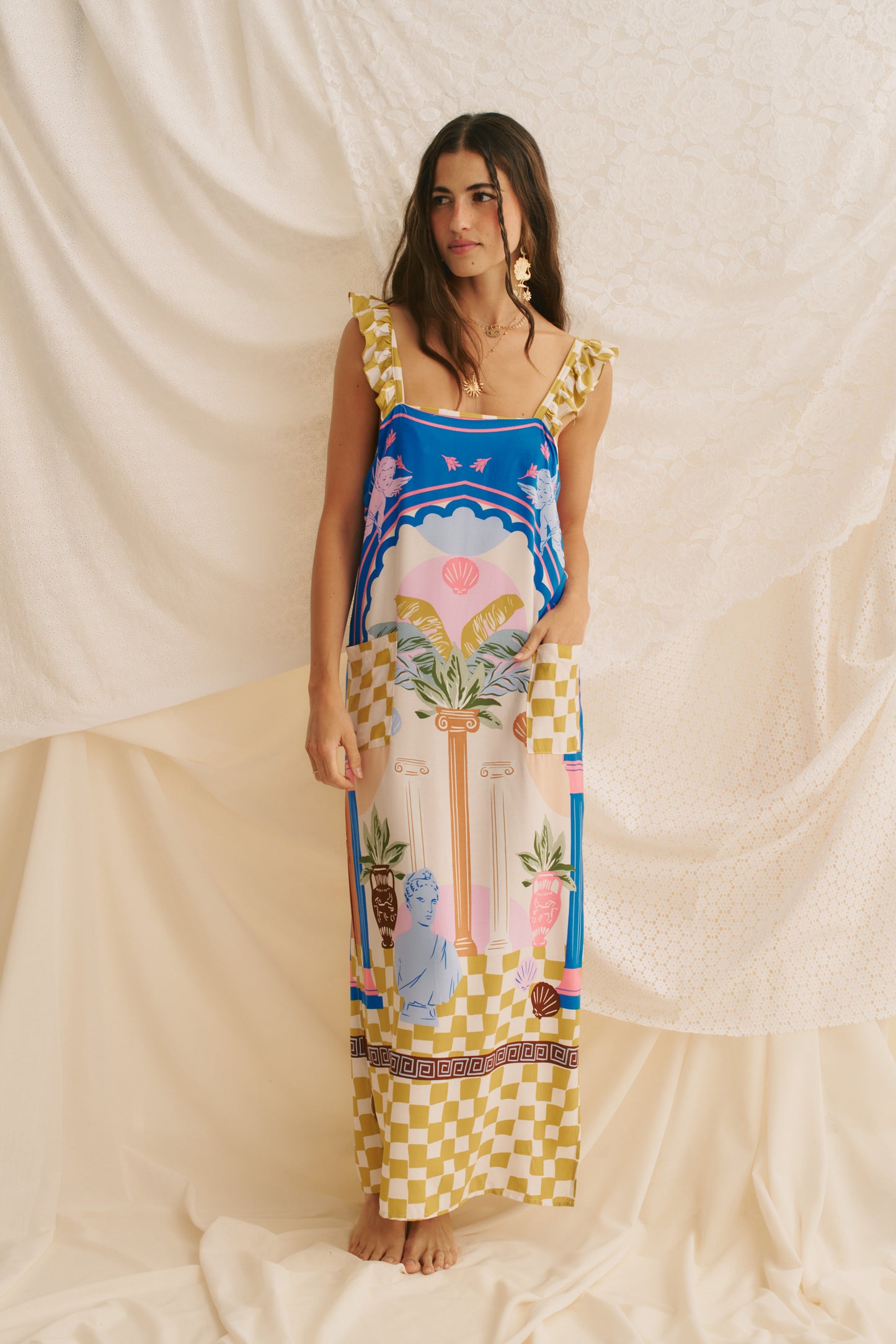 ROMEO PRINT SAINT MIDI DRESS