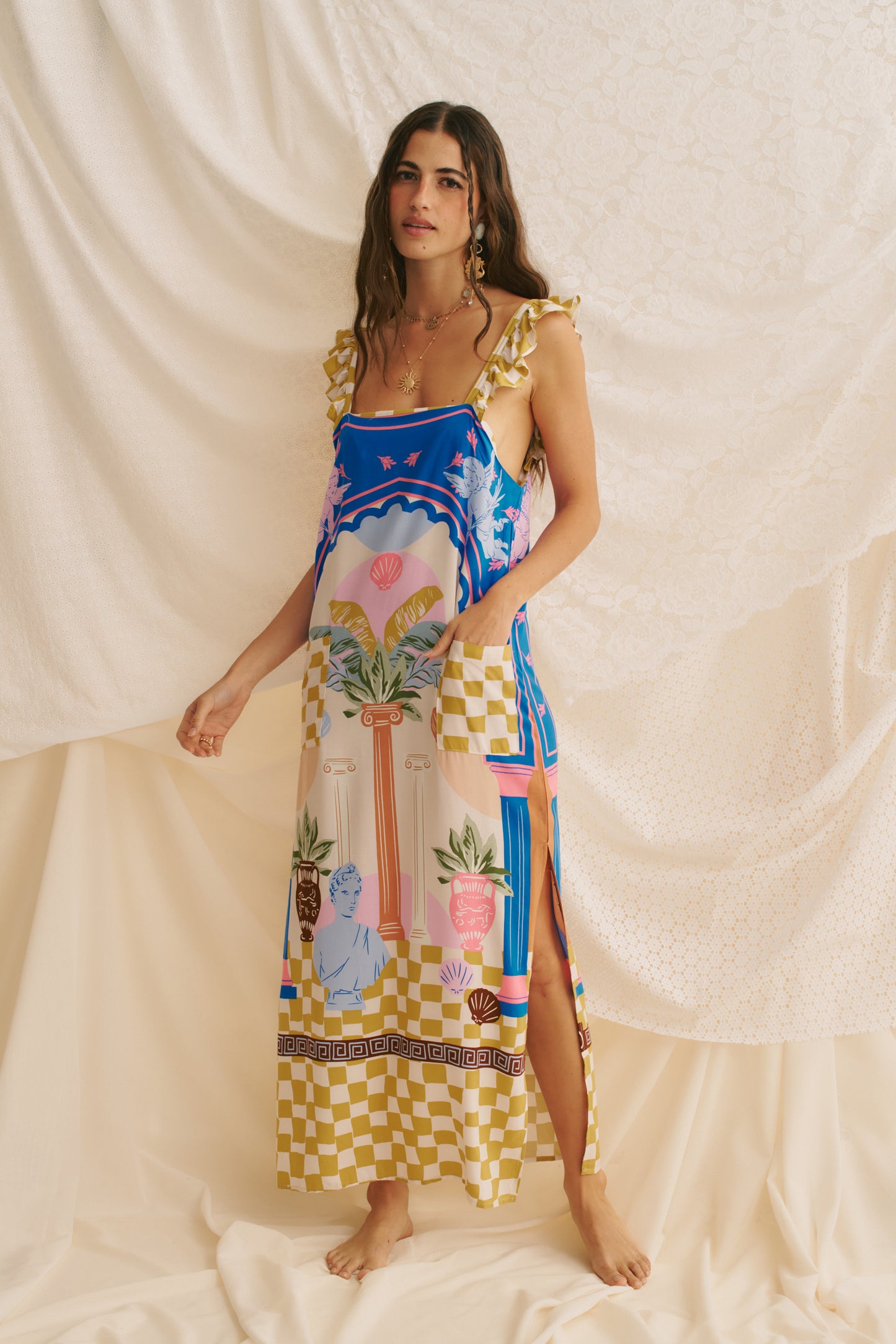 ROMEO PRINT SAINT MIDI DRESS