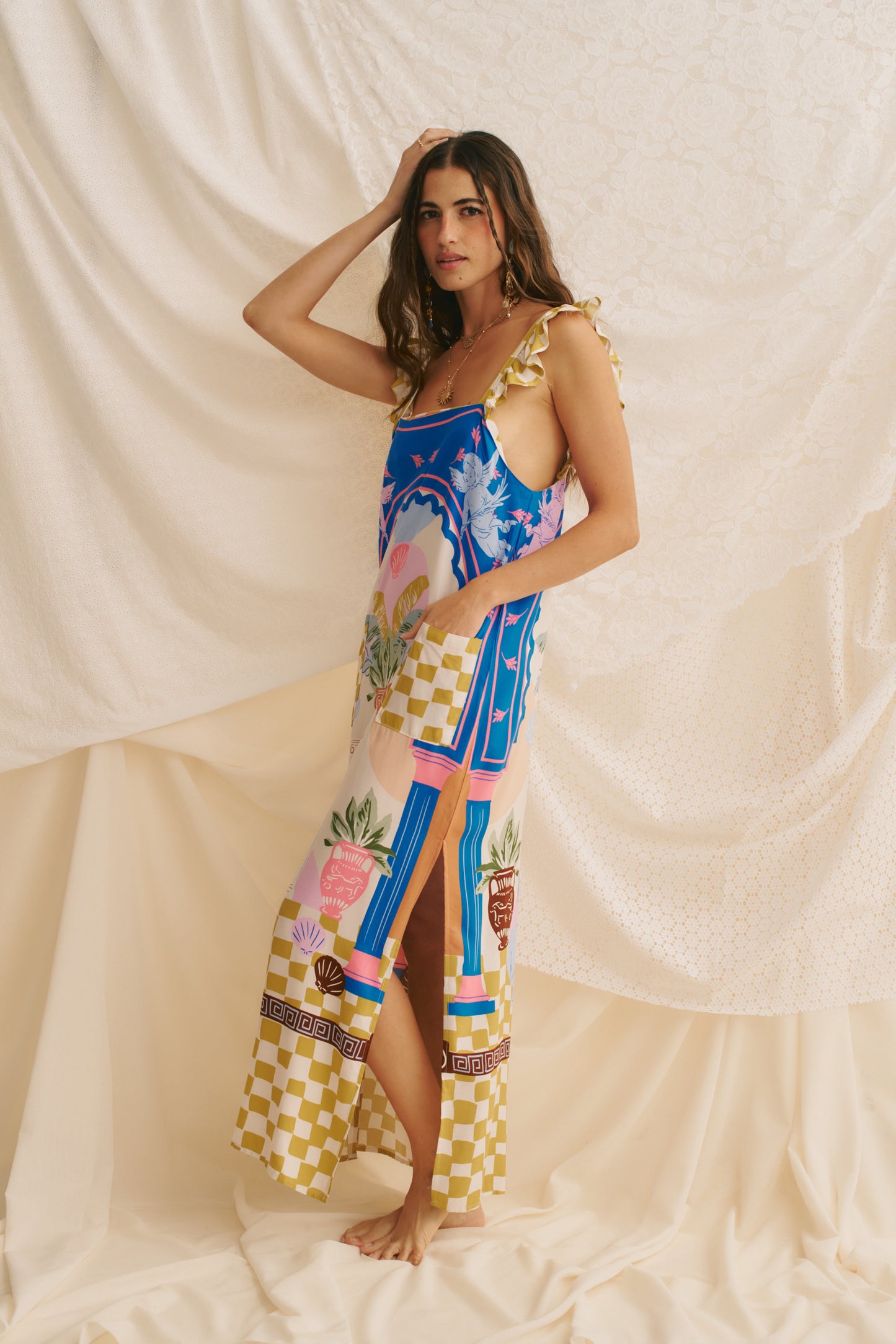 ROMEO PRINT SAINT MIDI DRESS