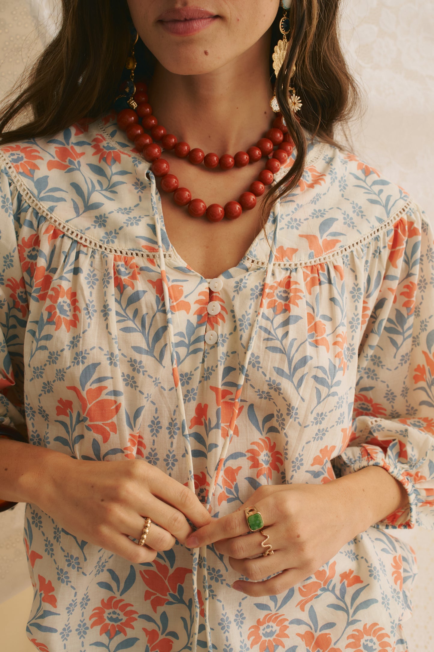 SOFT PETALS CARLA BLOUSE