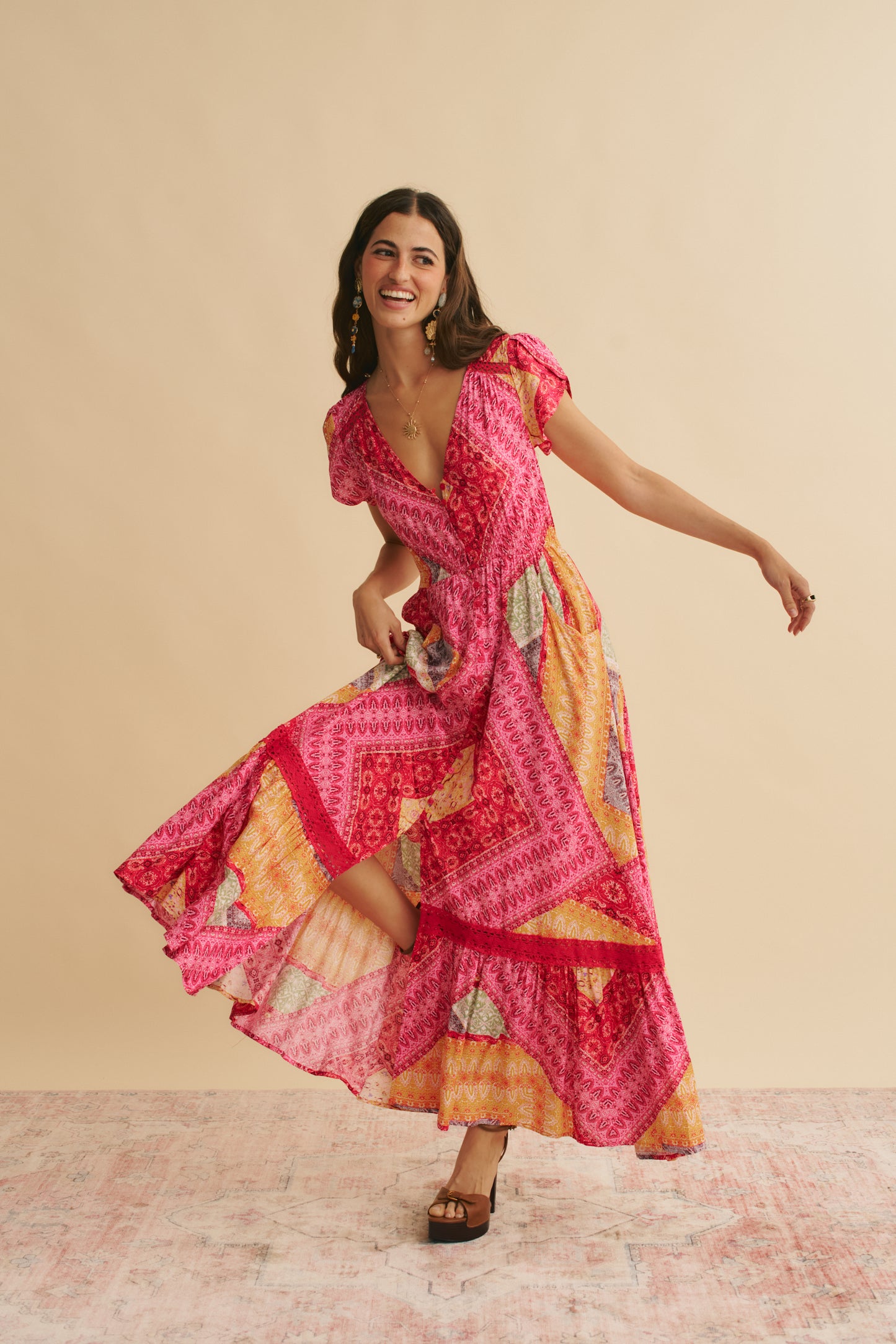 VIVA BONITA PRINT CARMEN MAXI