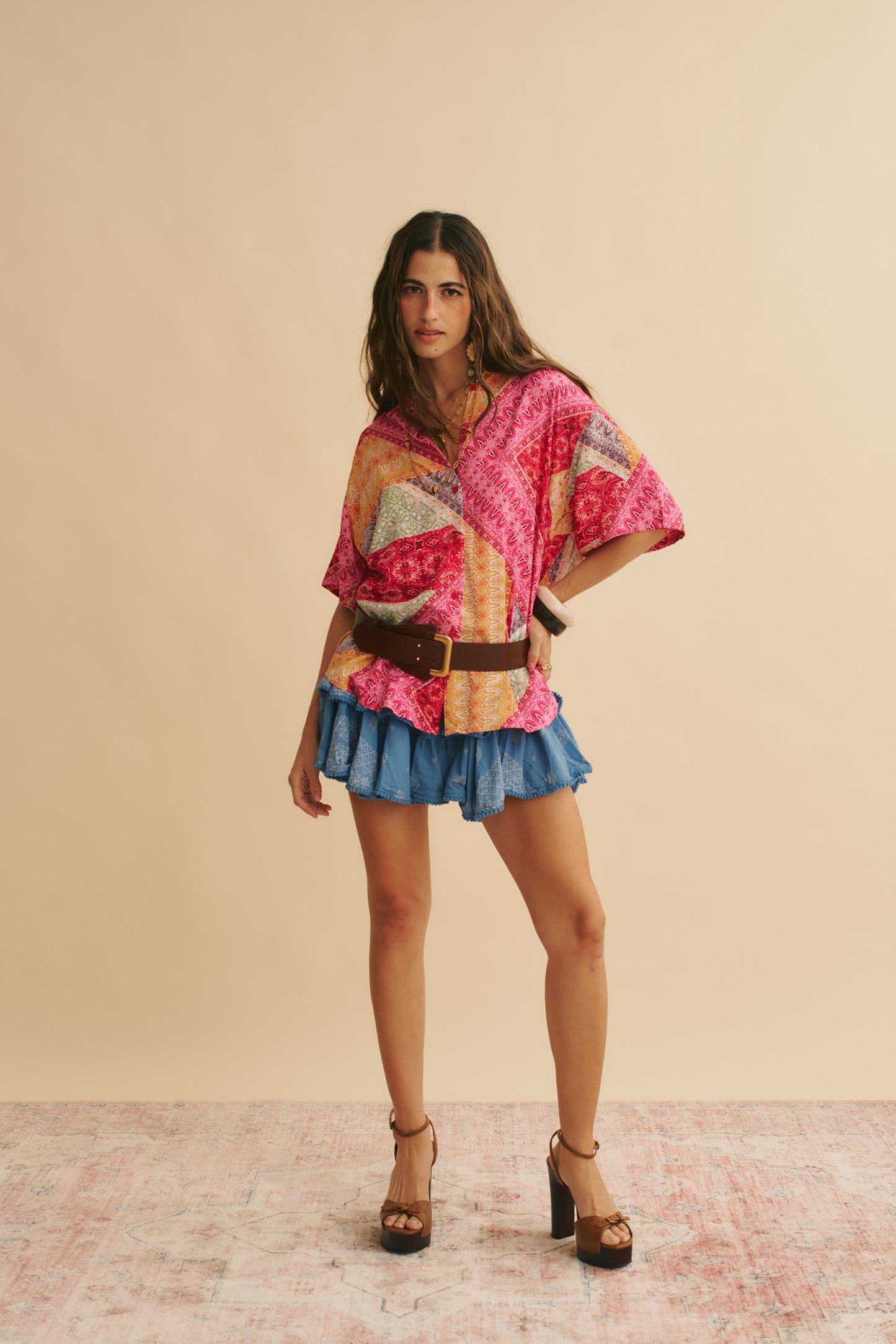 VIVA BONITA PRINT LOLA SHIRT