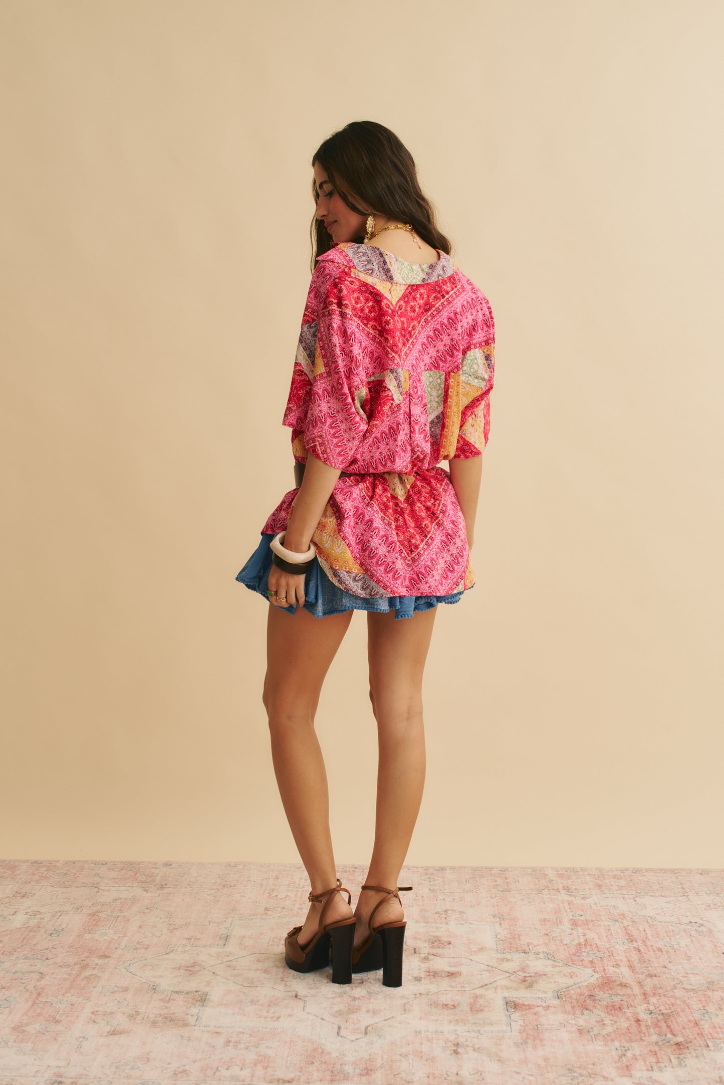 VIVA BONITA PRINT LOLA SHIRT