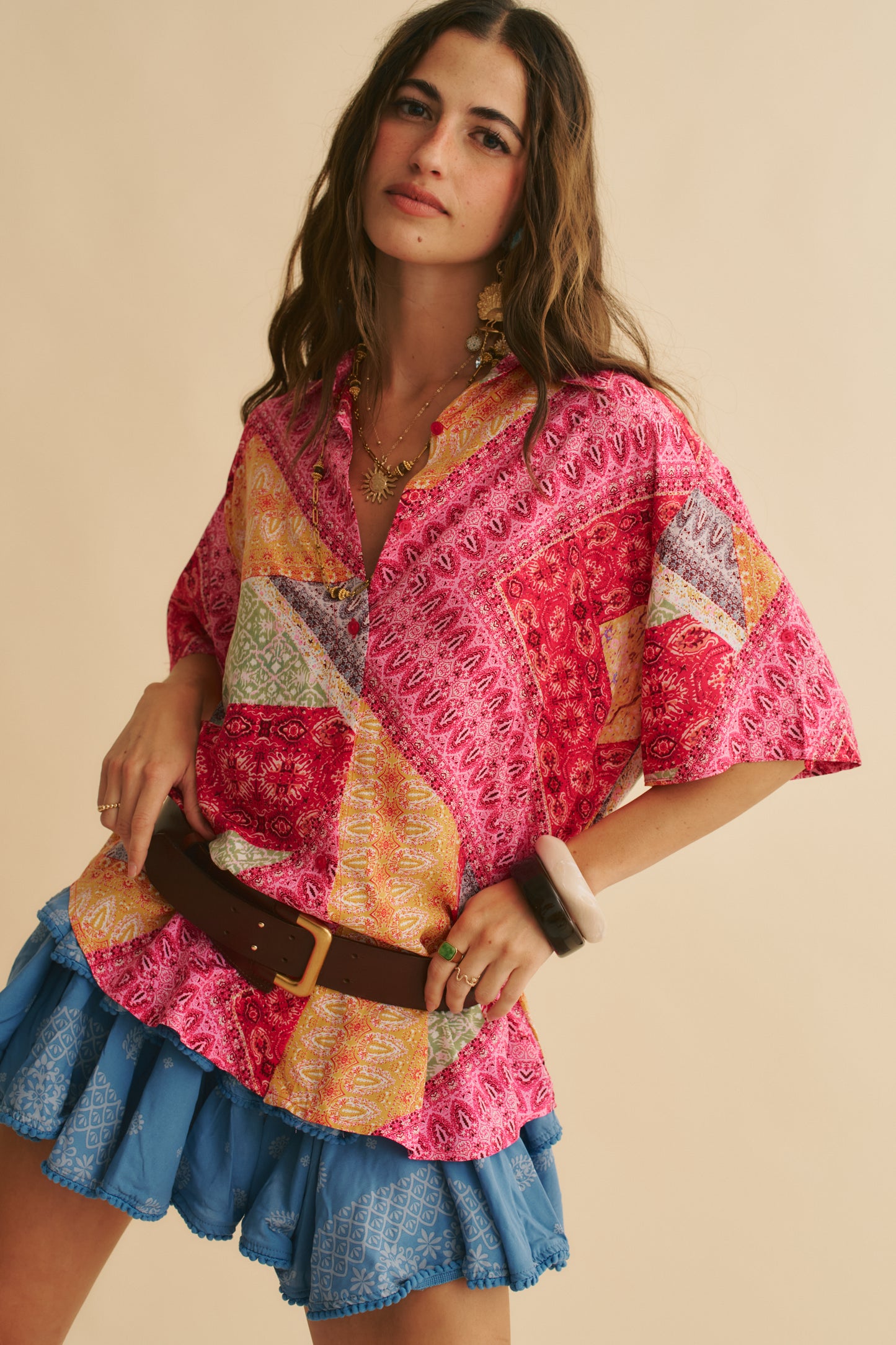 VIVA BONITA PRINT LOLA SHIRT