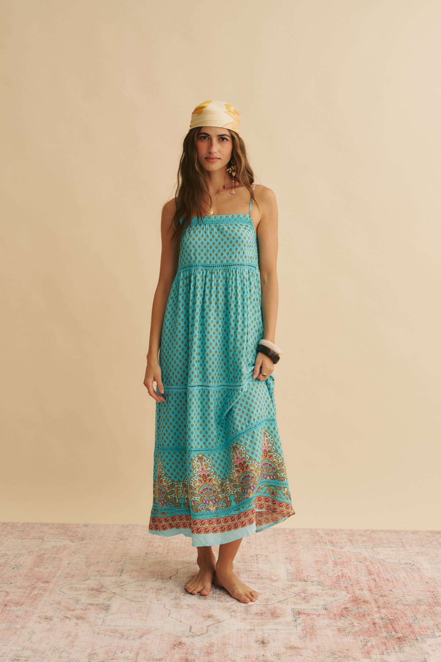 ATLANTIS PRINT HEIDI MIDI DRESS
