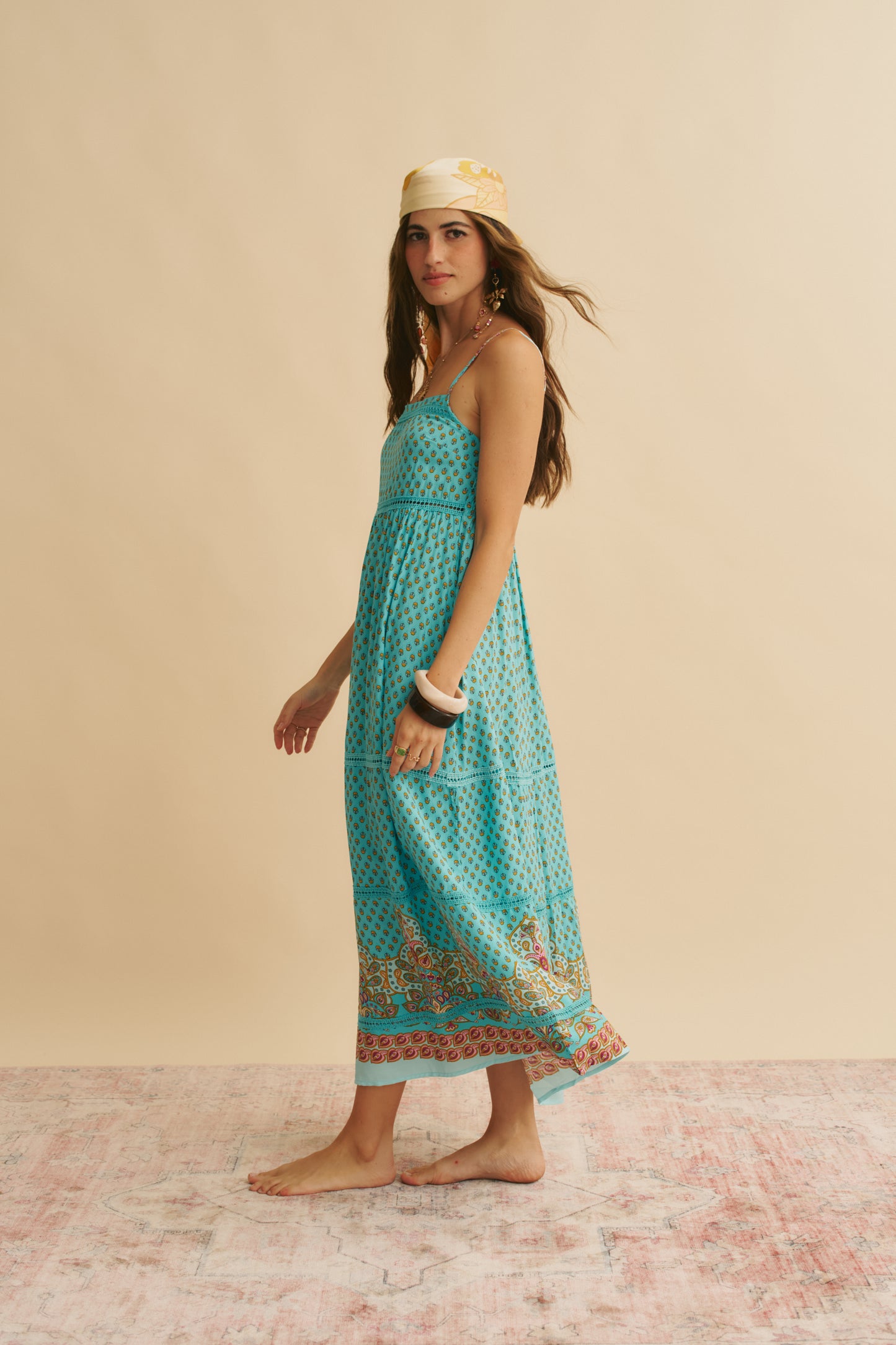 ATLANTIS PRINT HEIDI MIDI DRESS