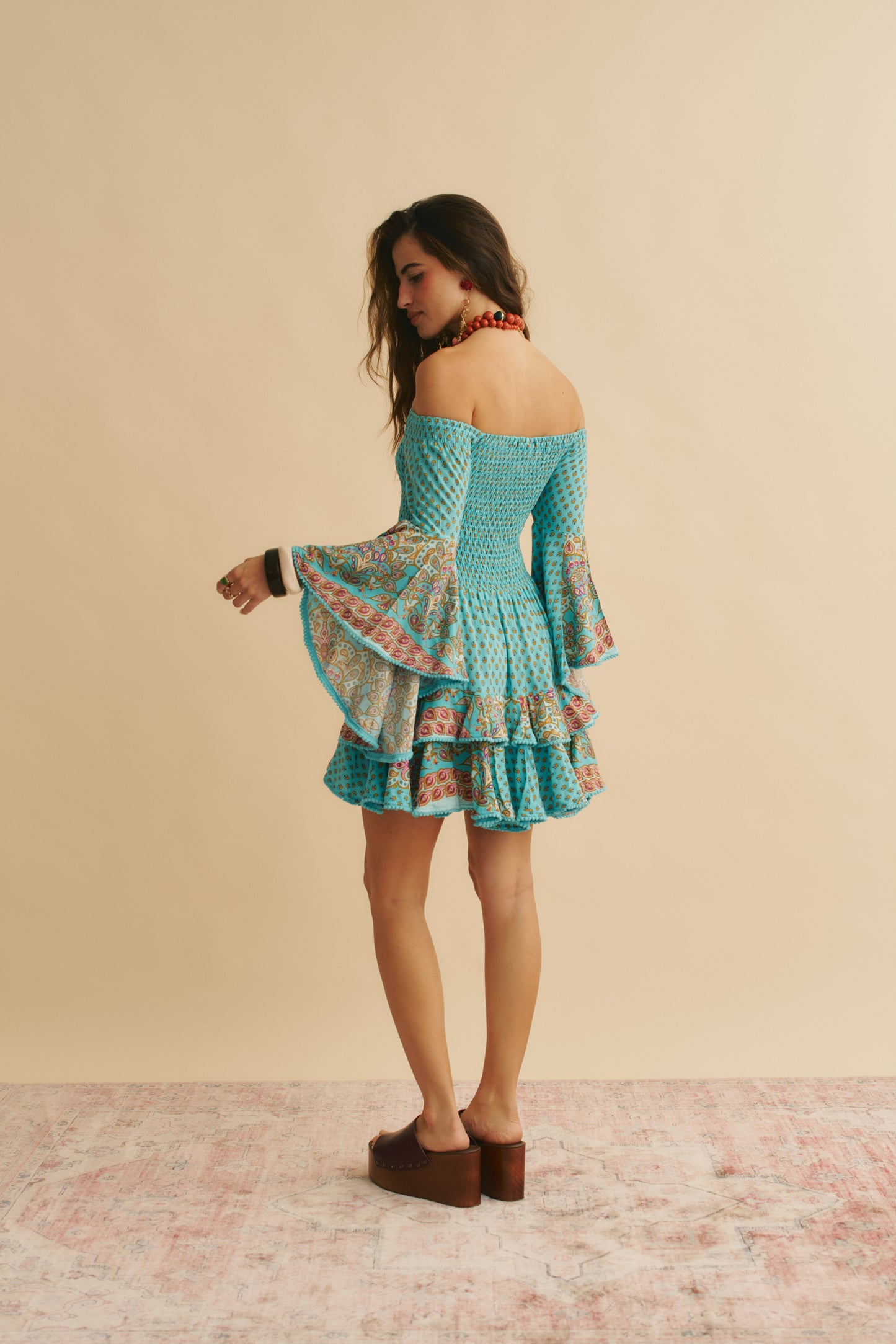 ATLANTIS PRINT PRIMROSE MINI DRESS
