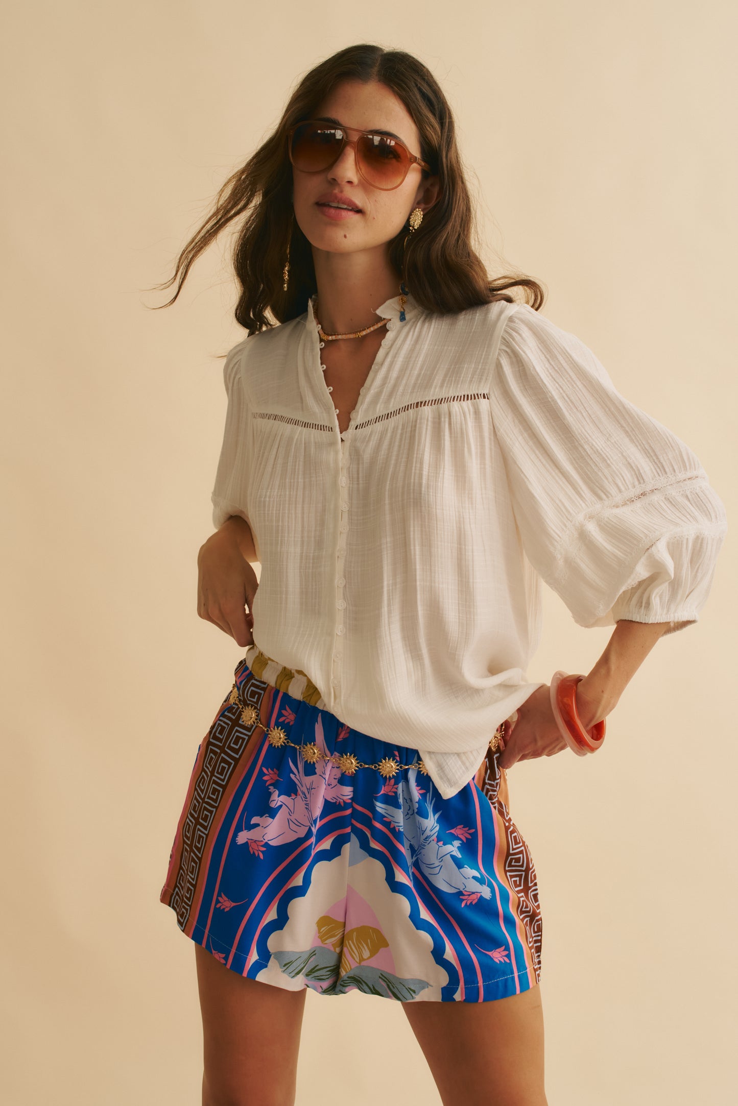 ROMEO PRINT MYRA SHORTS
