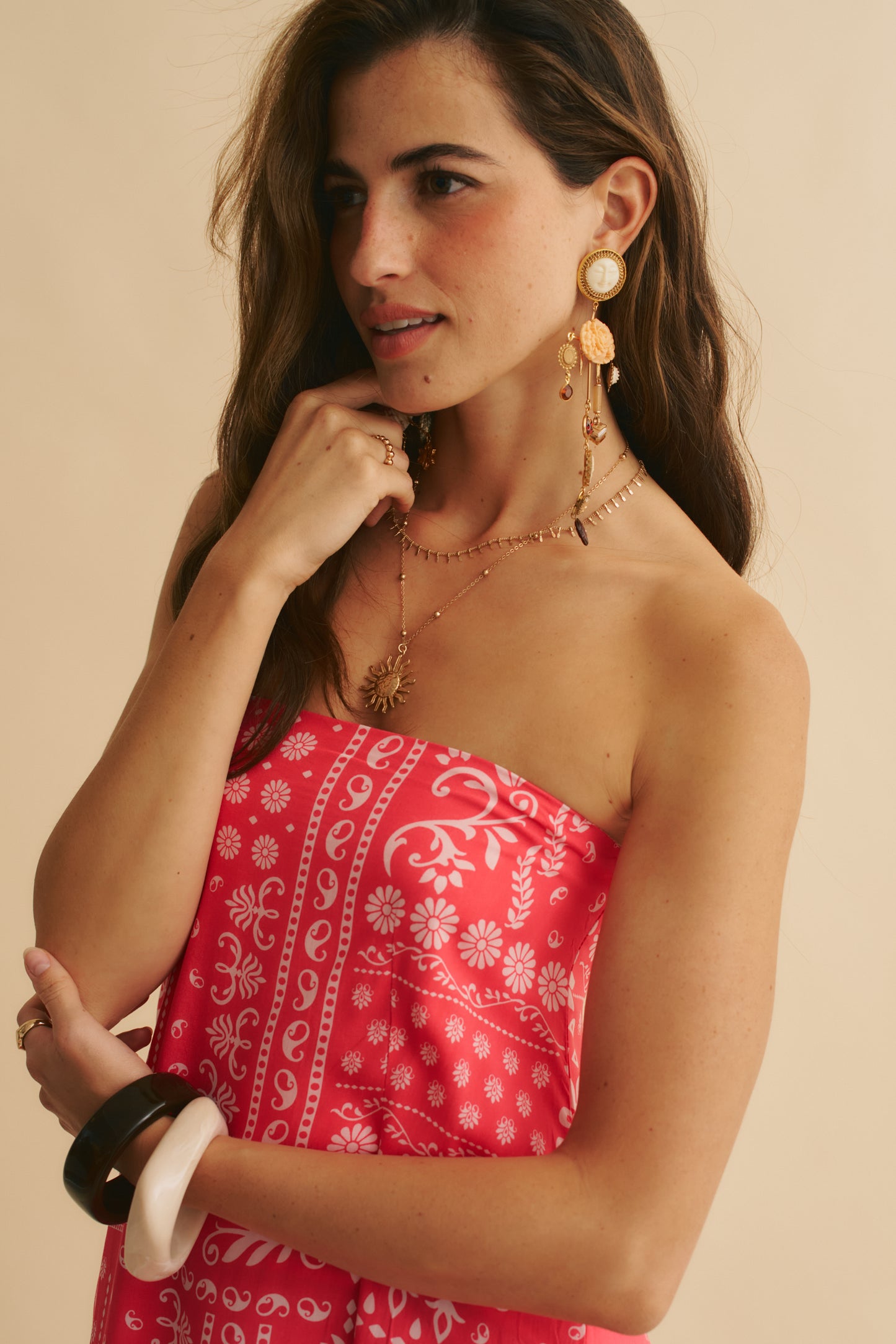 HIBISCA PRINT KINGSLEY MAXI DRESS