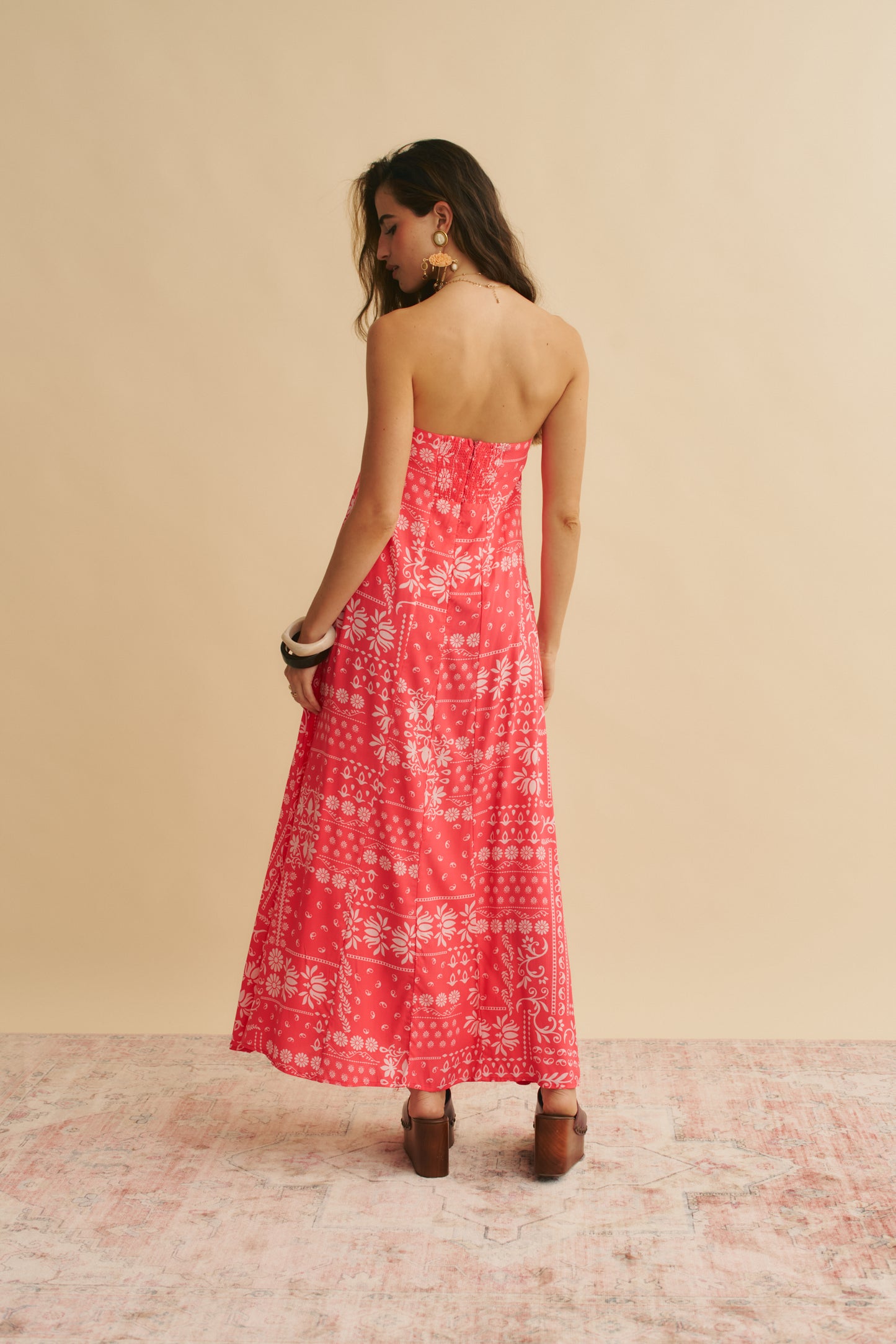 HIBISCA PRINT KINGSLEY MAXI DRESS