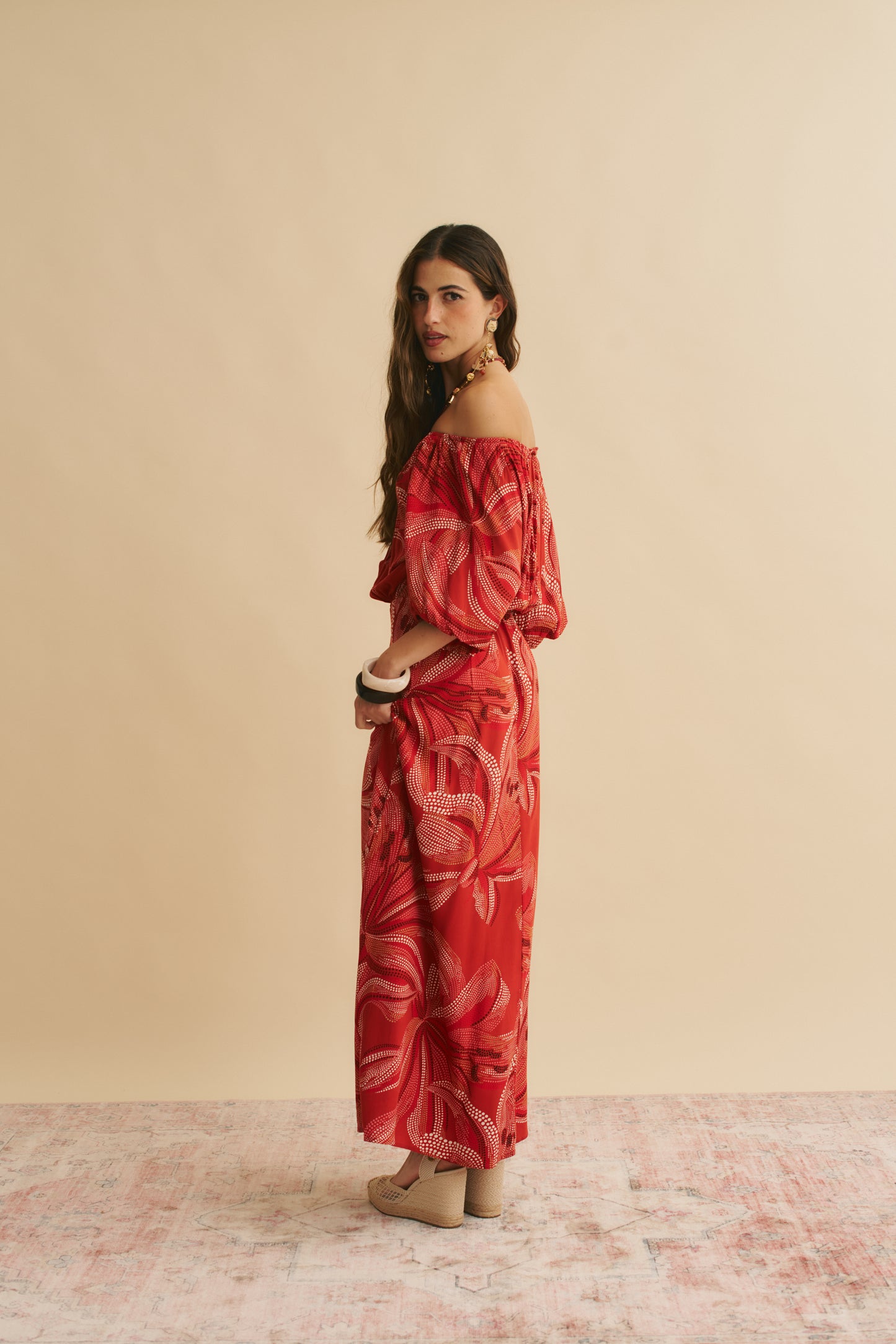 HIBISCUS PRINT HALLIE MAXI