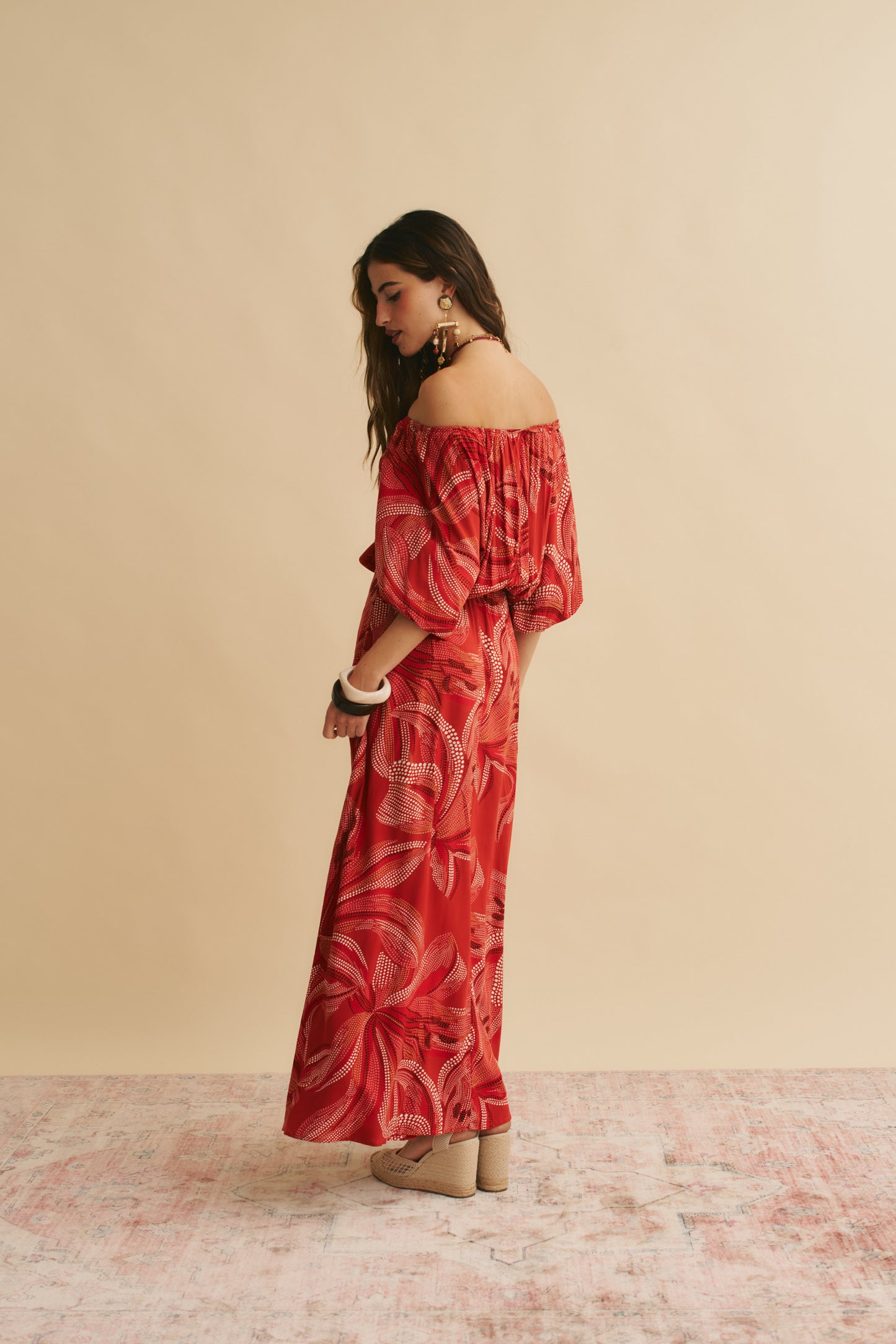 HIBISCUS PRINT HALLIE MAXI