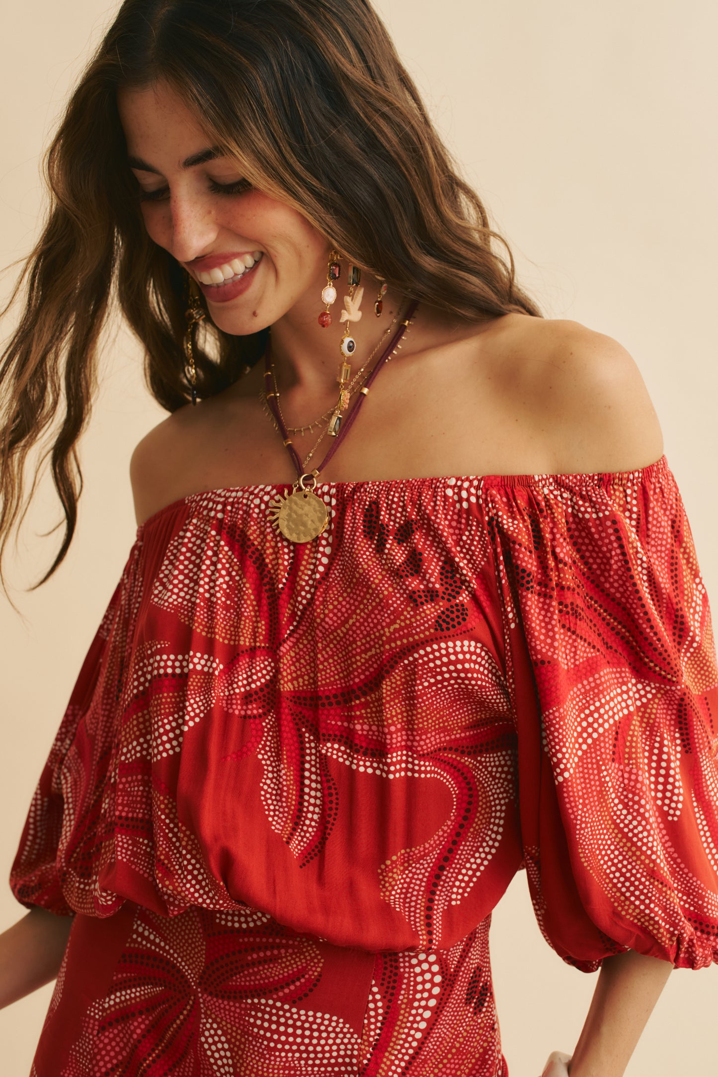 HIBISCUS PRINT HALLIE MAXI