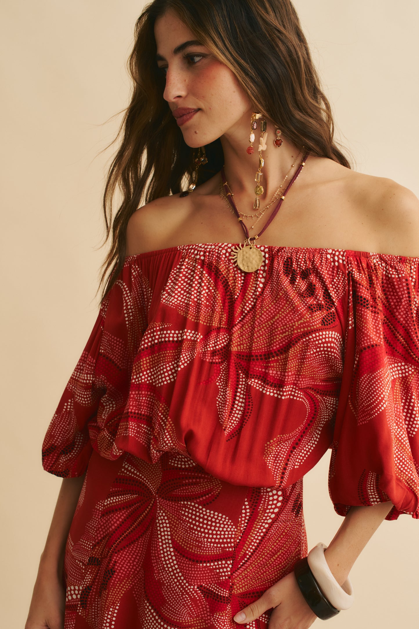 HIBISCUS PRINT HALLIE MAXI