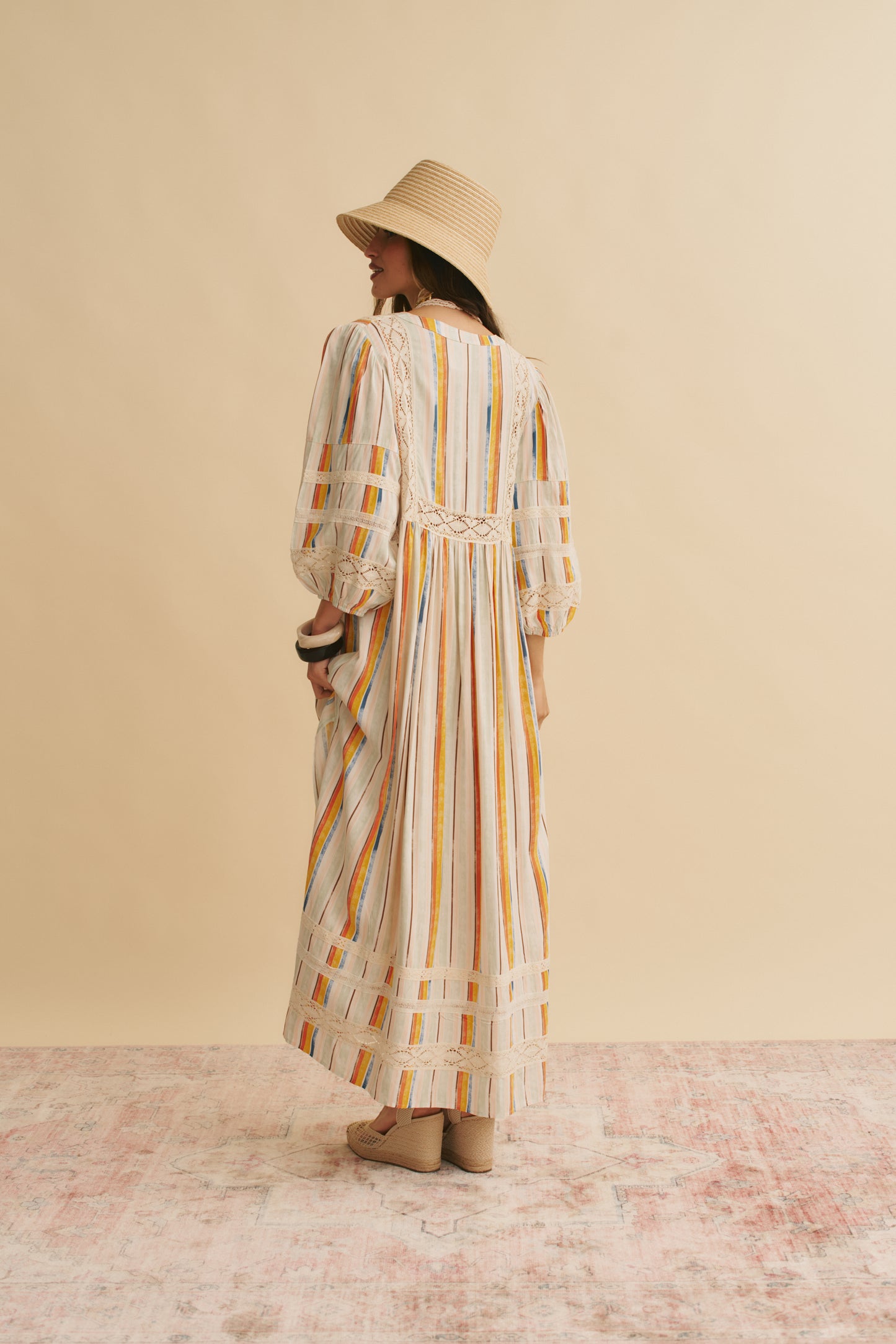 COLOURED SANDS PRINT MEADOW MAXI DRESS