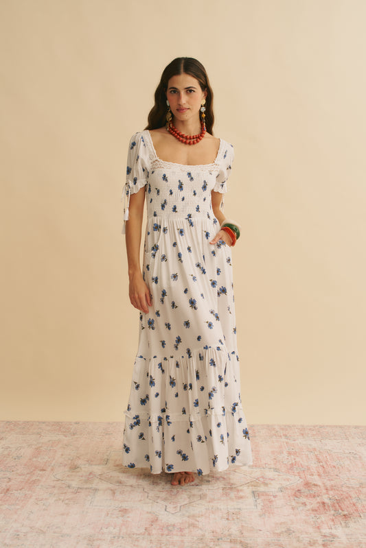JUNEBERRY PRINT LOTTIS MAXI DRESS
