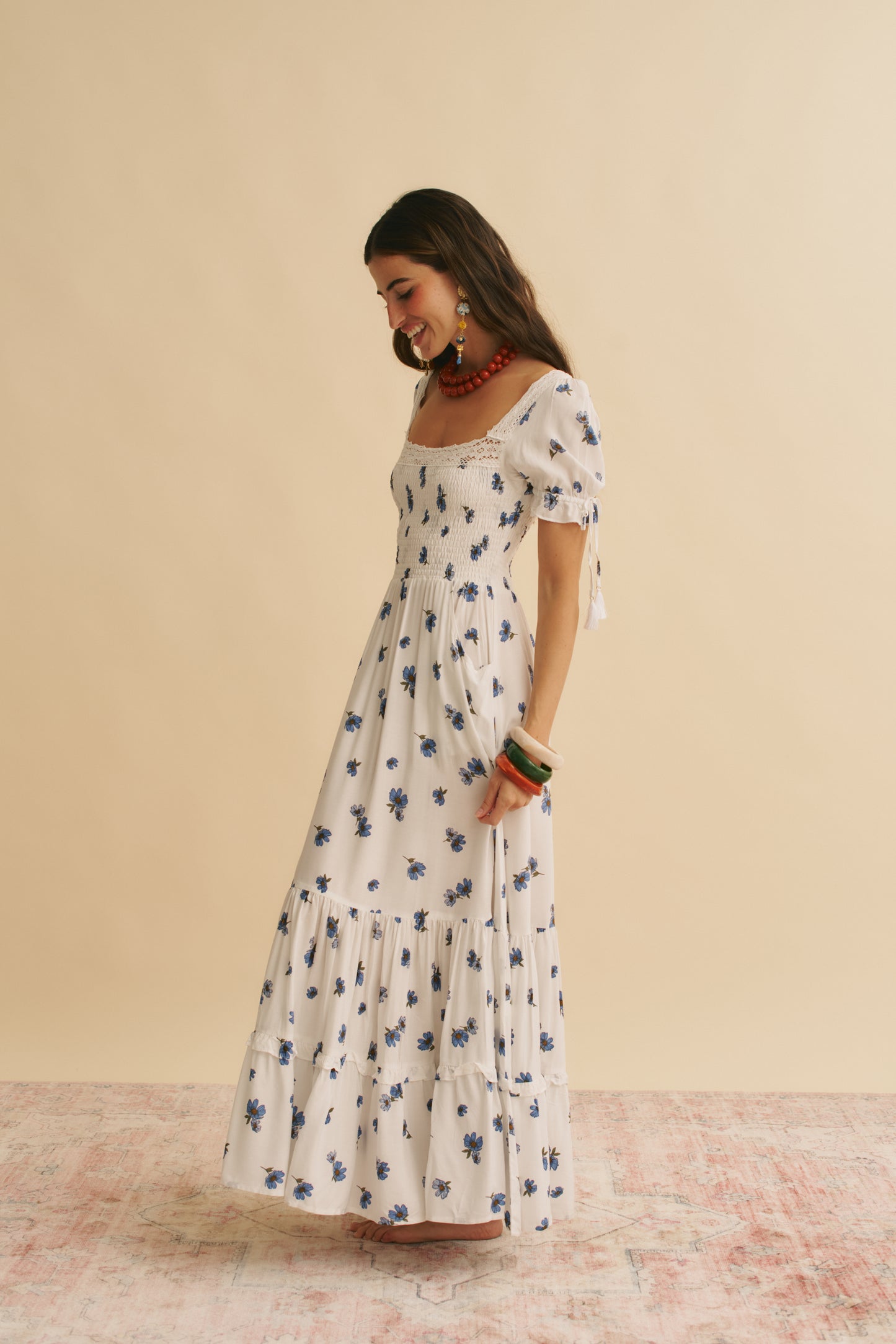 JUNEBERRY PRINT LOTTIS MAXI DRESS