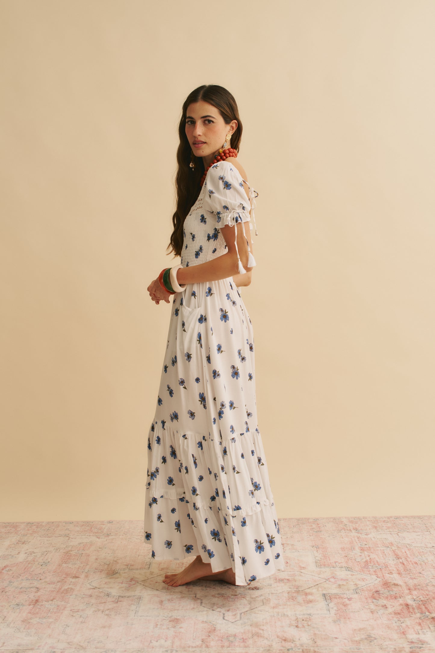 JUNEBERRY PRINT LOTTIS MAXI DRESS