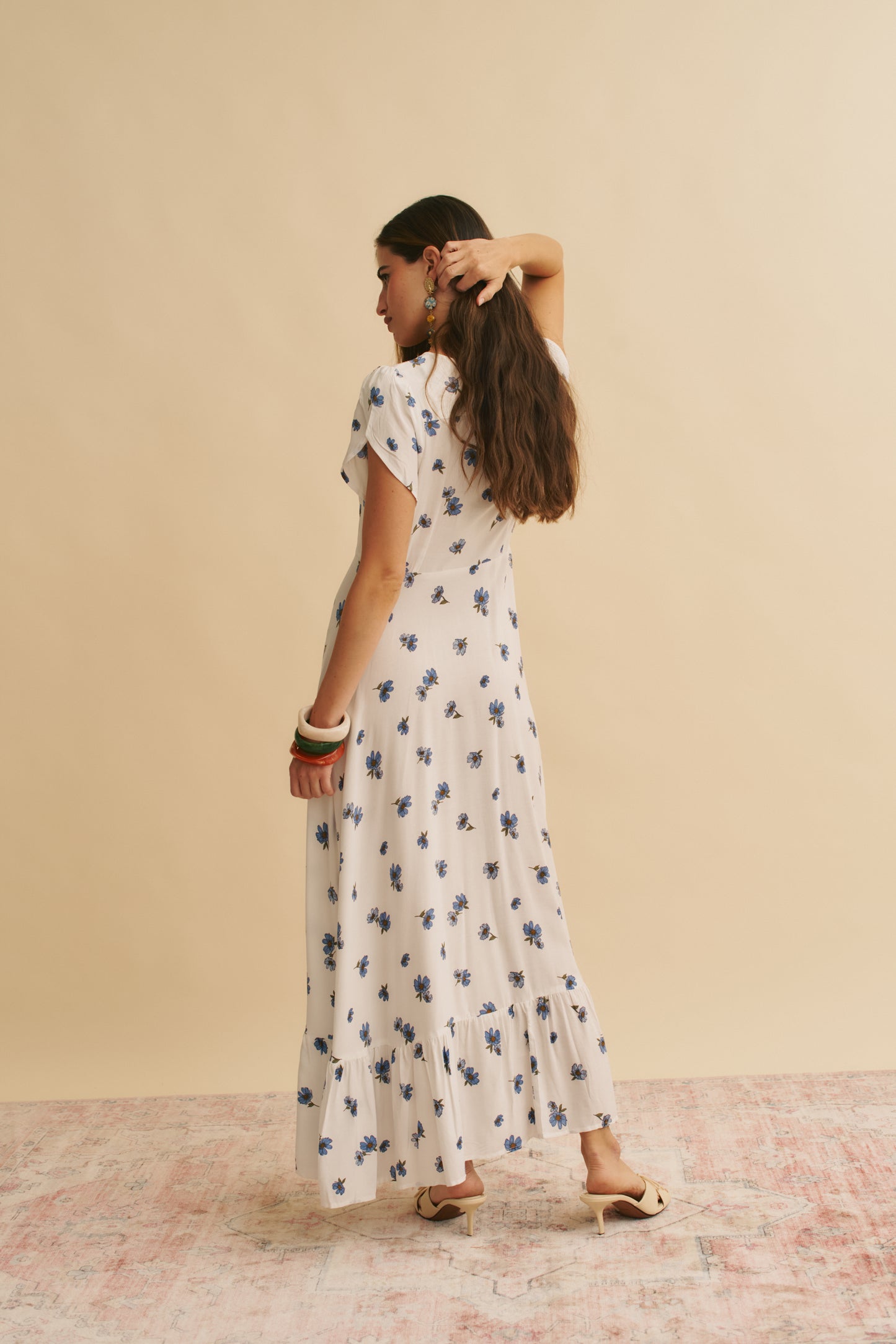 JUNEBERRY PRINT BLOOM MAXI DRESS