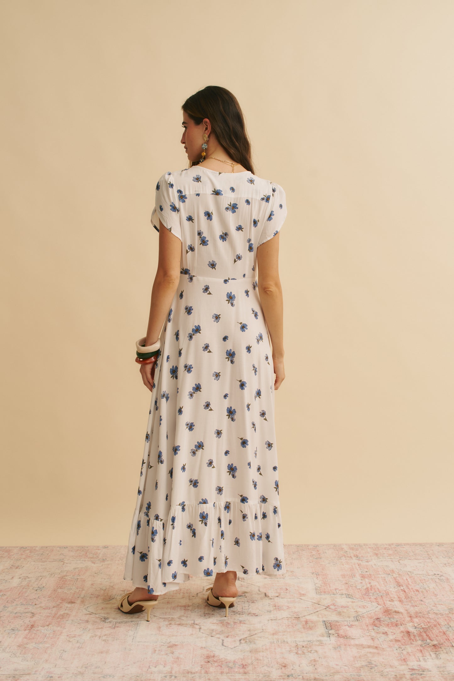 JUNEBERRY PRINT BLOOM MAXI DRESS