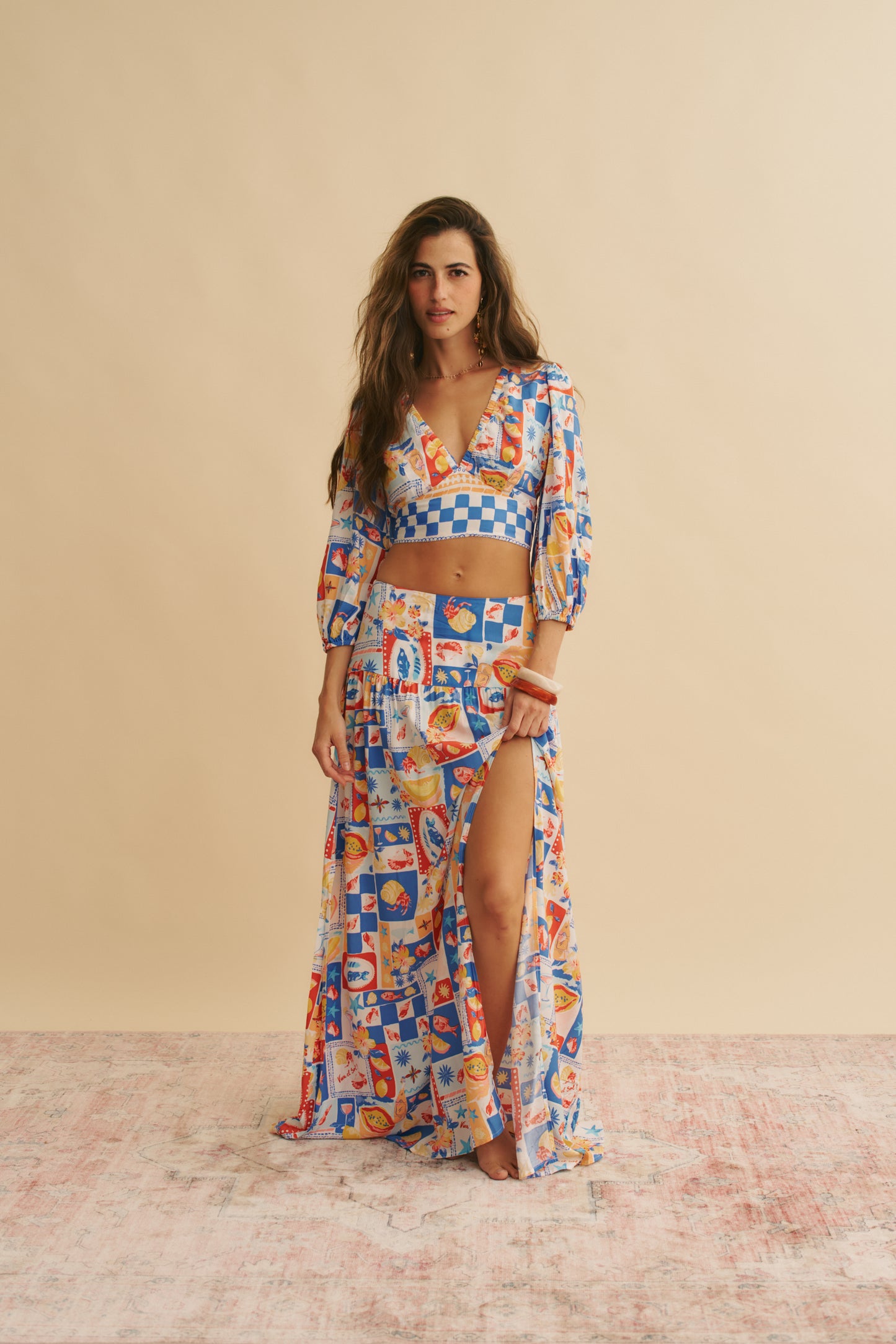 VIVA DE SOL PRINT FLUIR TOP