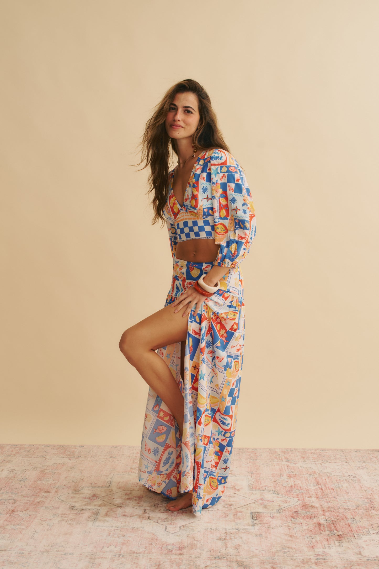 VIVA DE SOL PRINT FLUIR TOP