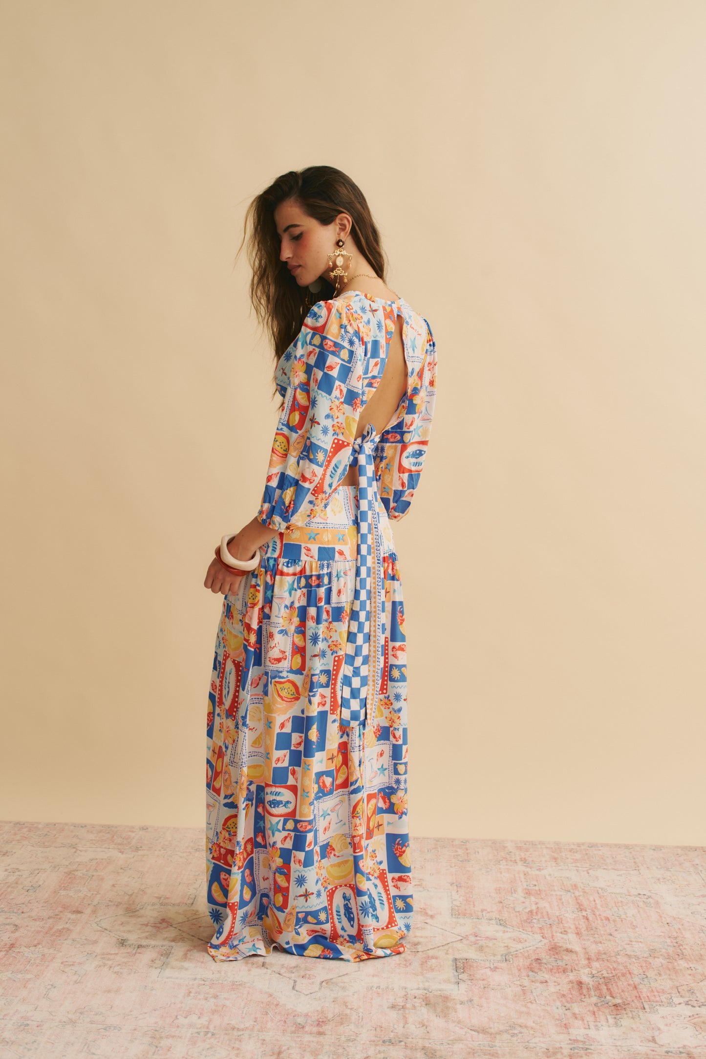VIVA DE SOL PRINT FLUIR TOP