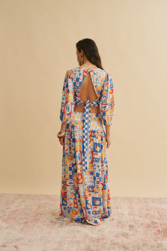 VIVA DE SOL PRINT FLUIR TOP