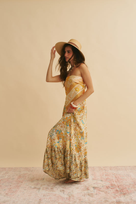 SONNIE PRINT HOLIDAY SKIRT