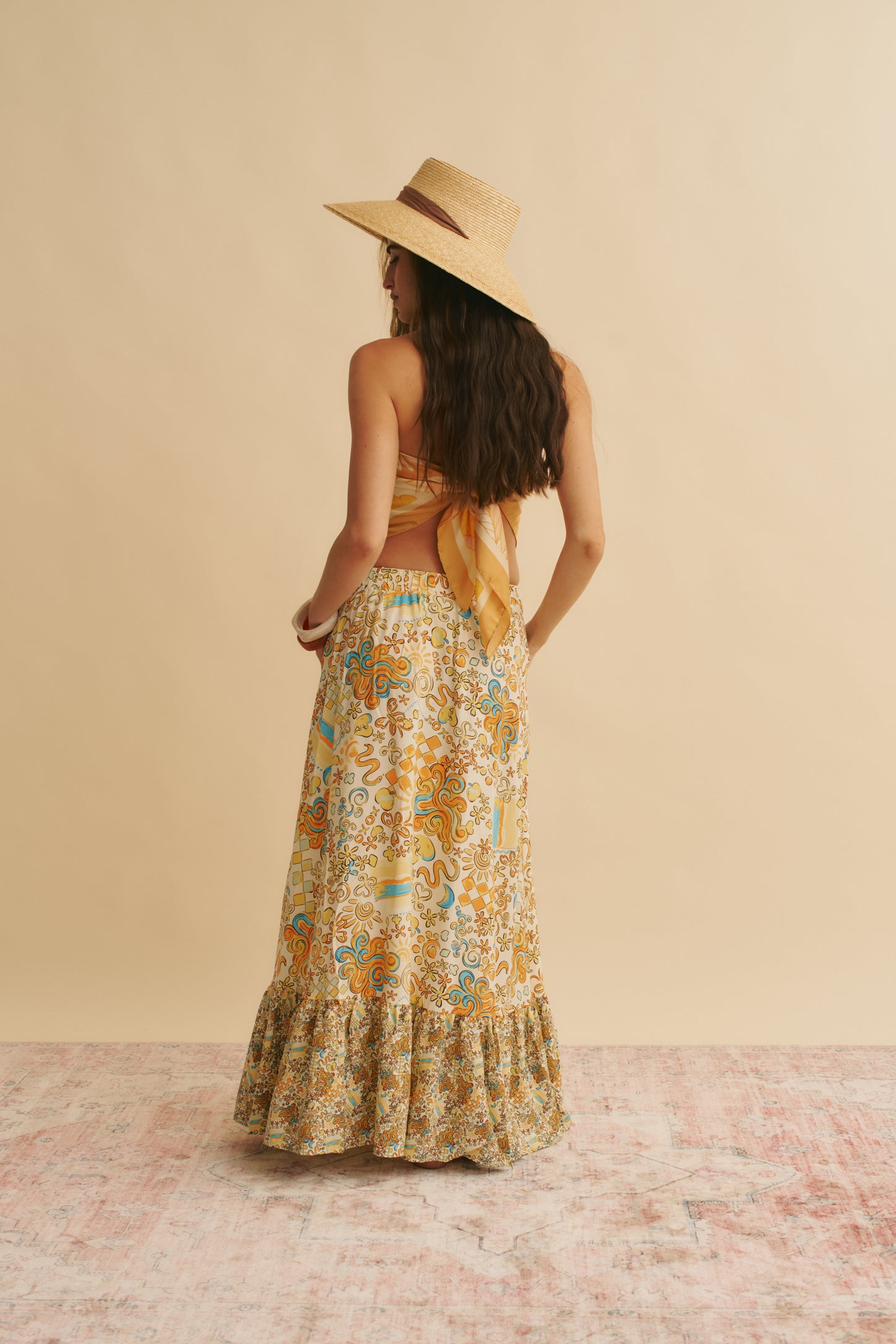 SONNIE PRINT HOLIDAY SKIRT