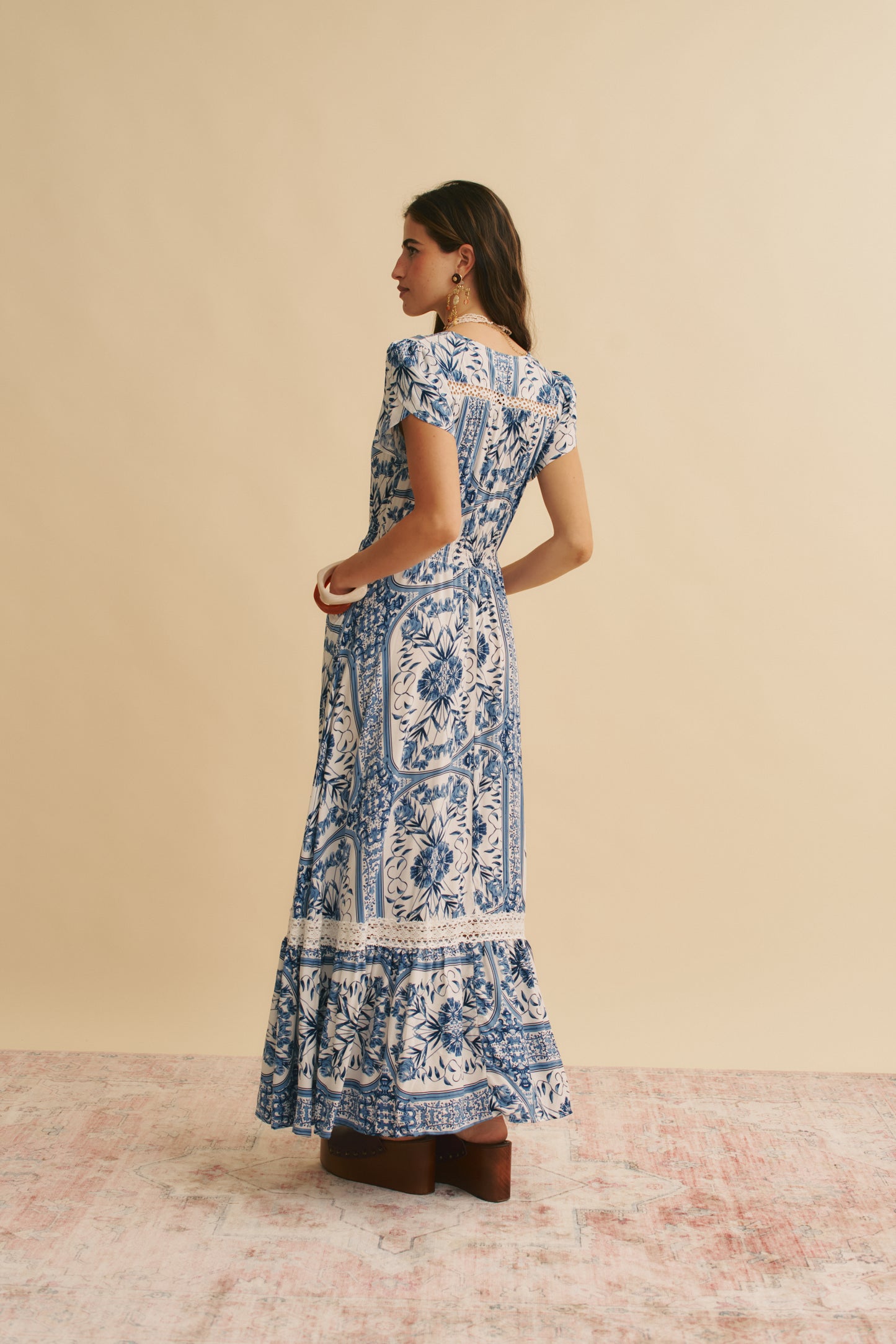 DENIM DREAMS CARMEN MAXI DRESS