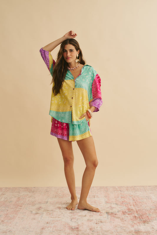 SUNSPELL PRINT FLORA SHORTS