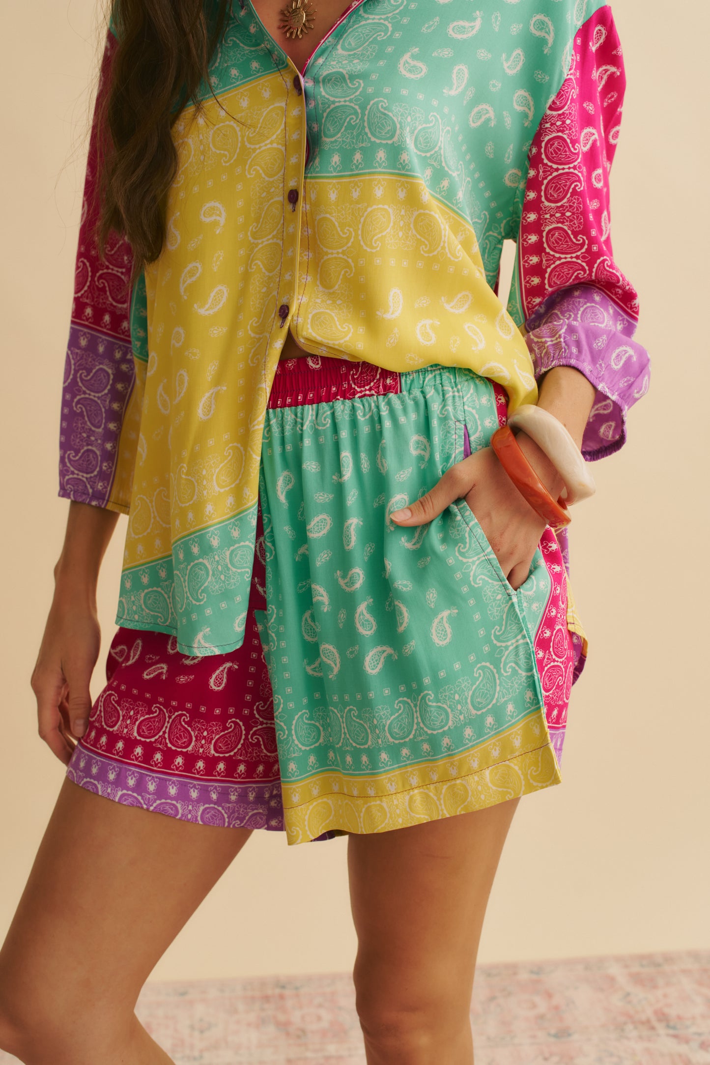 SUNSPELL PRINT FLORA SHORTS