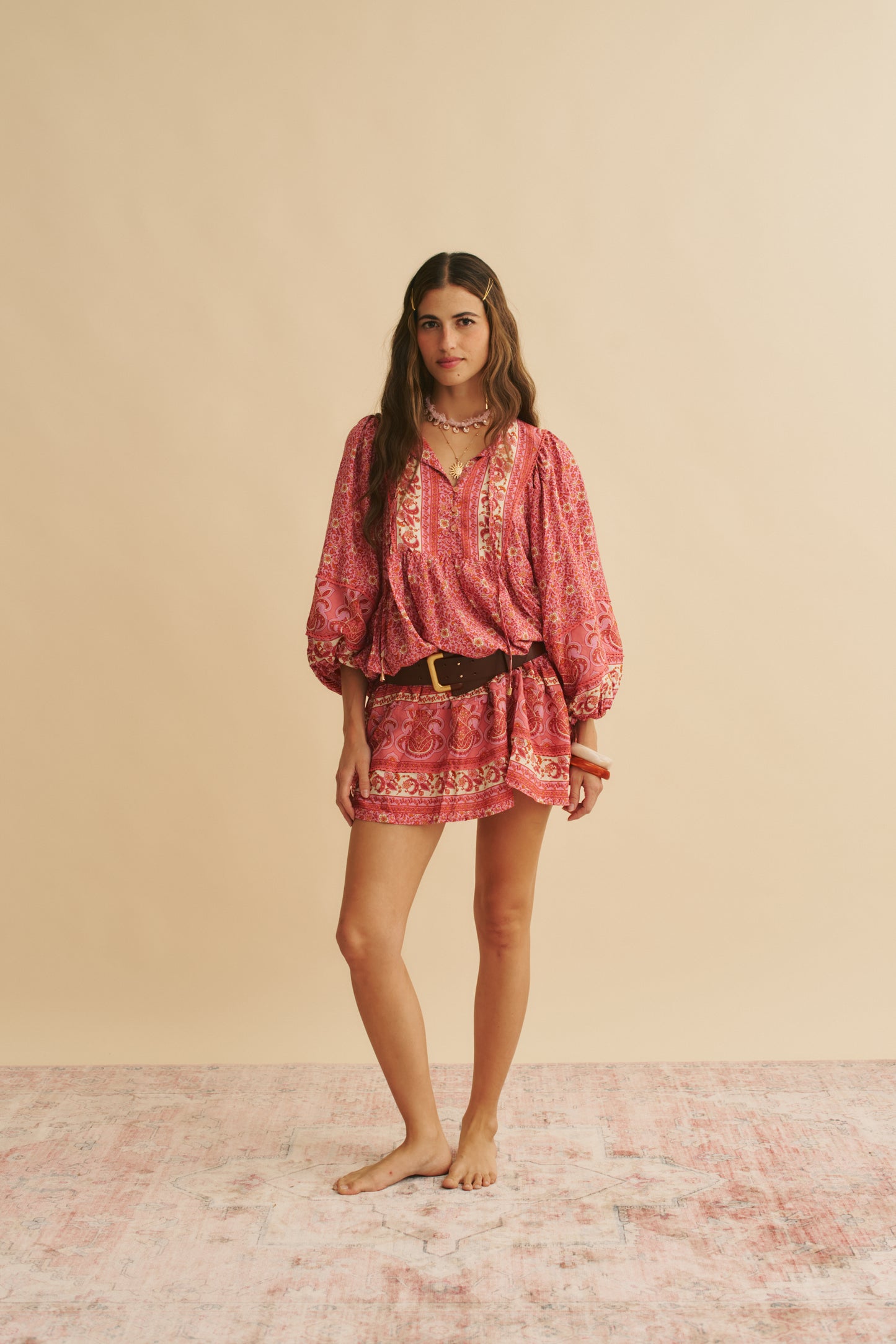 STRAWBERRIES AND CREAM PRINT ADELA MINI