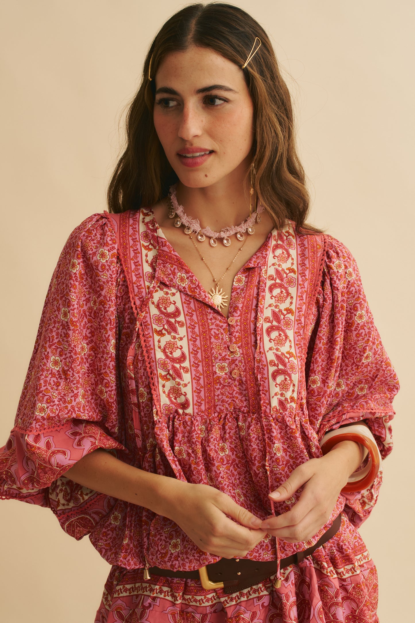 STRAWBERRIES AND CREAM PRINT ADELA MINI