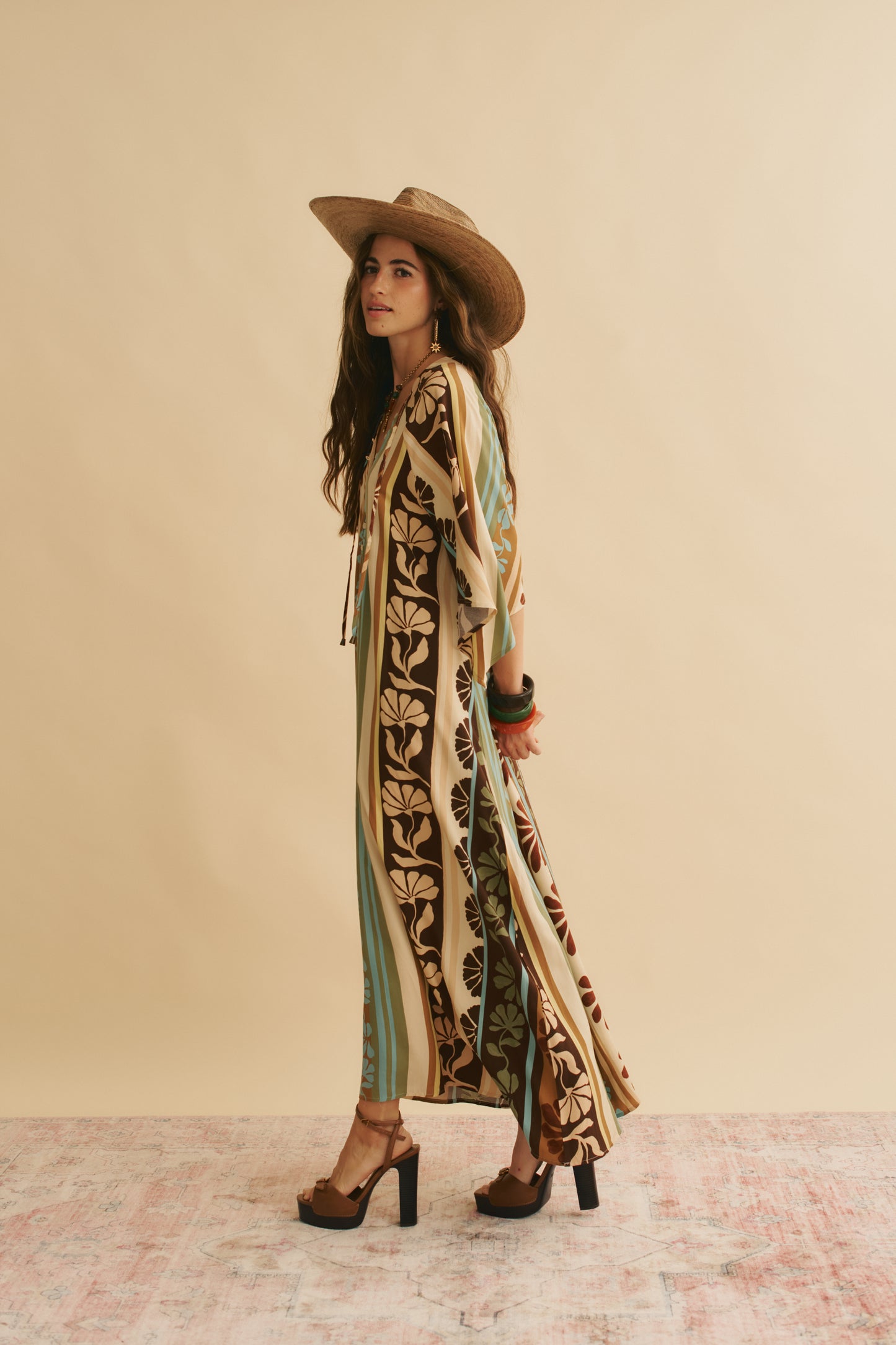 CACAO MIST PRINT BREE MAXI