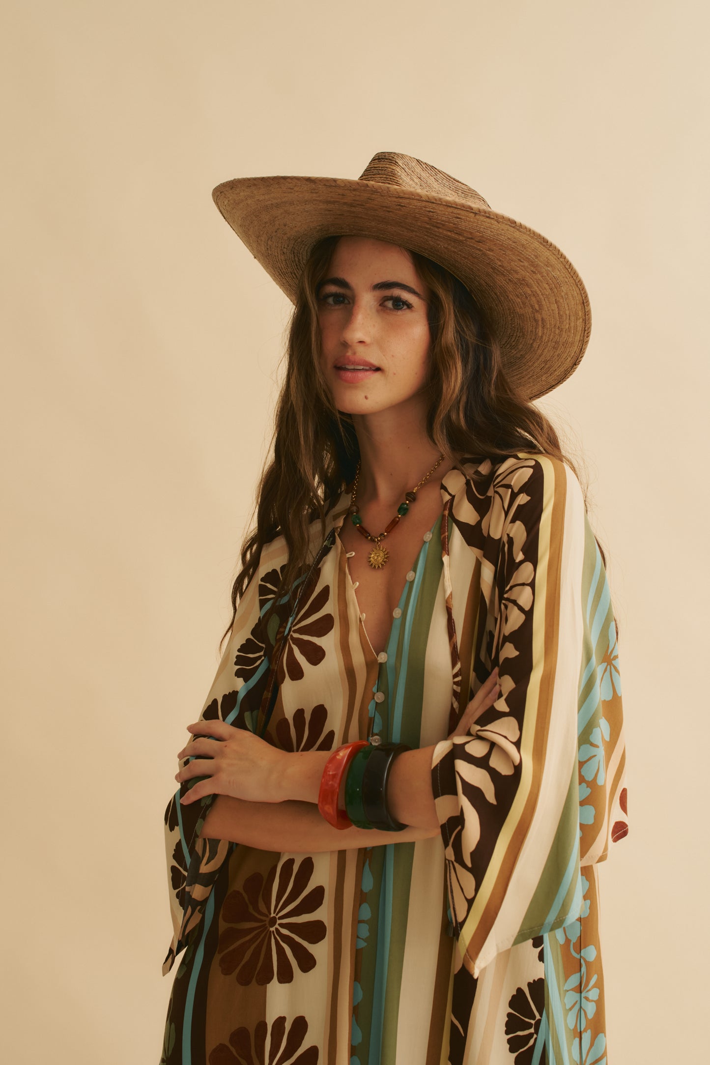 CACAO MIST PRINT BREE MAXI