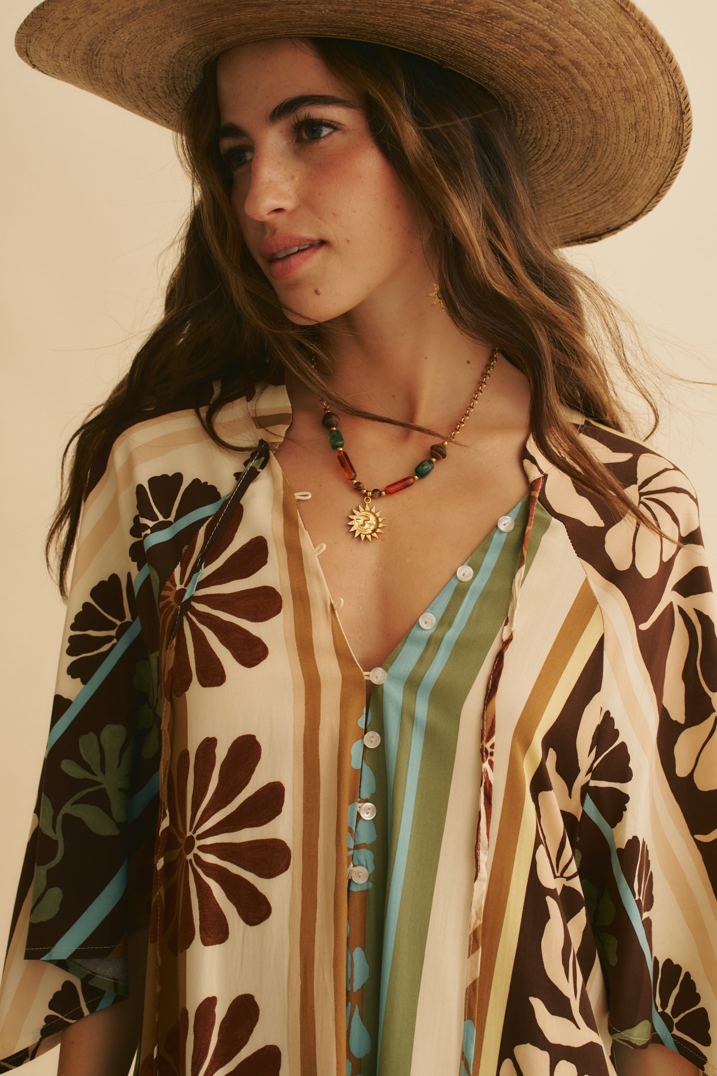 CACAO MIST PRINT BREE MAXI