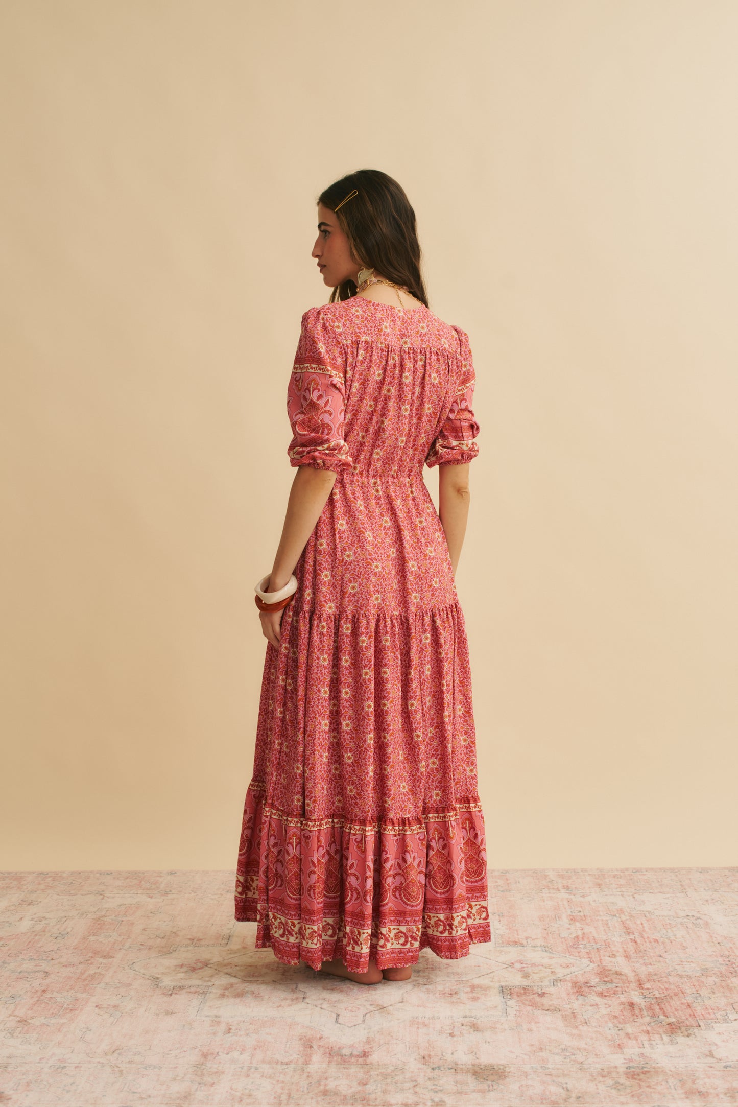 STRAWBERRIES AND CREAM PRINT TESSA MAXI