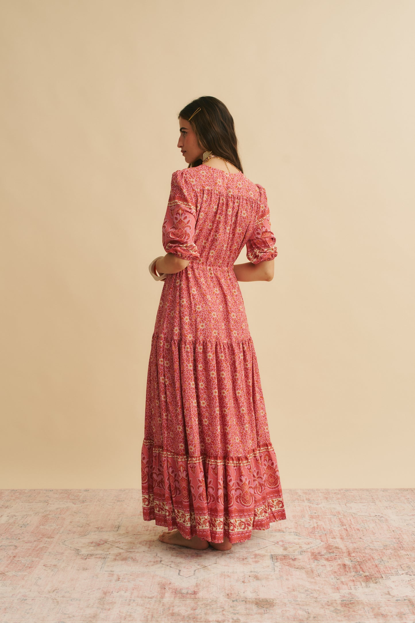STRAWBERRIES AND CREAM PRINT TESSA MAXI