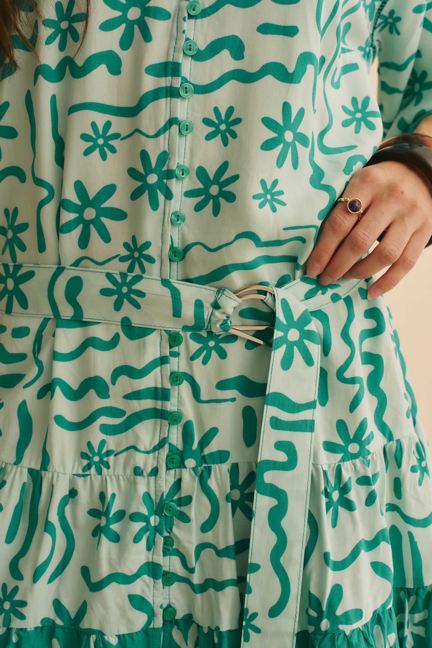 MINT SPRITZ PRINT INKA MINI DRESS