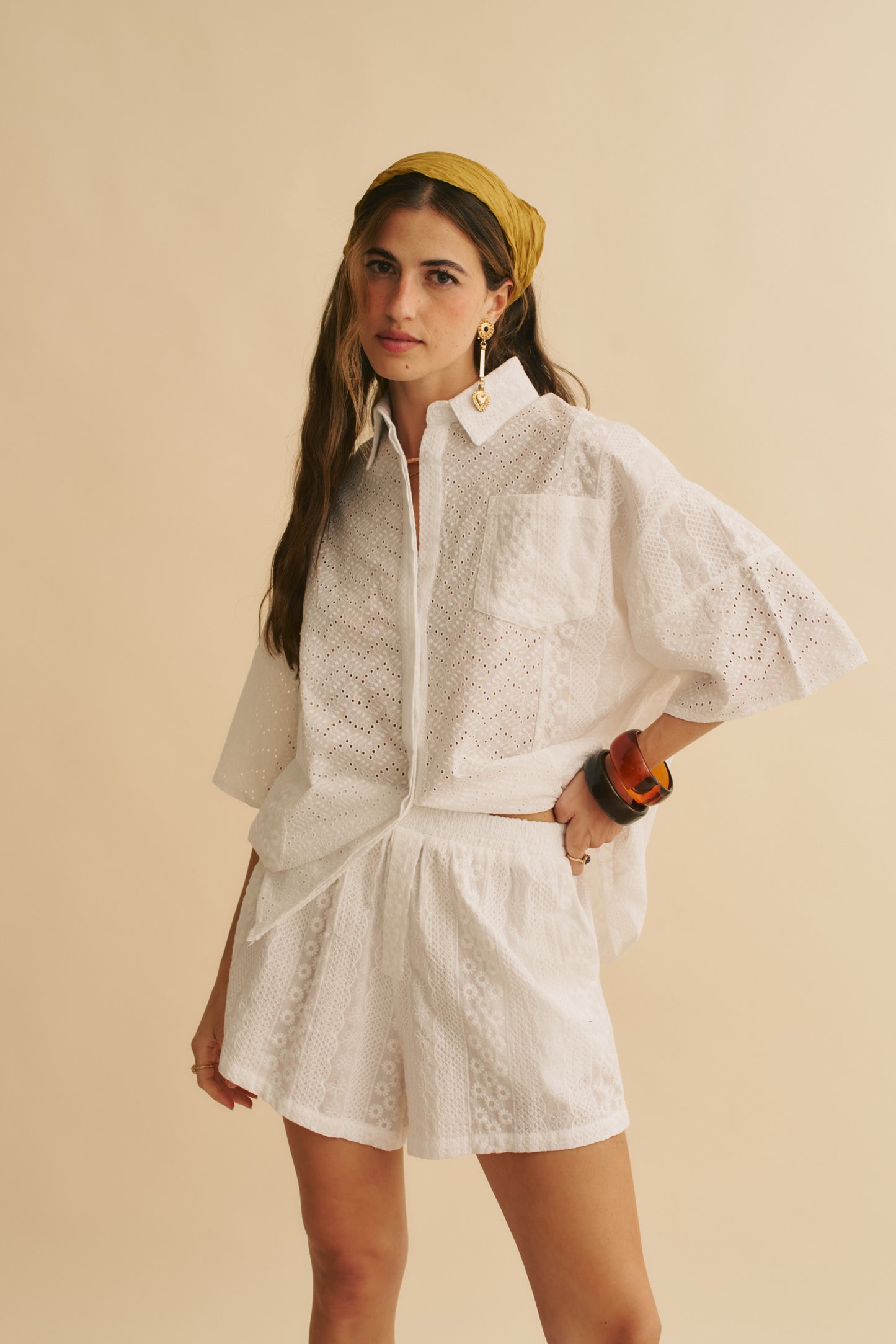ETHEREA EMBROIDERED FLORA SHORT
