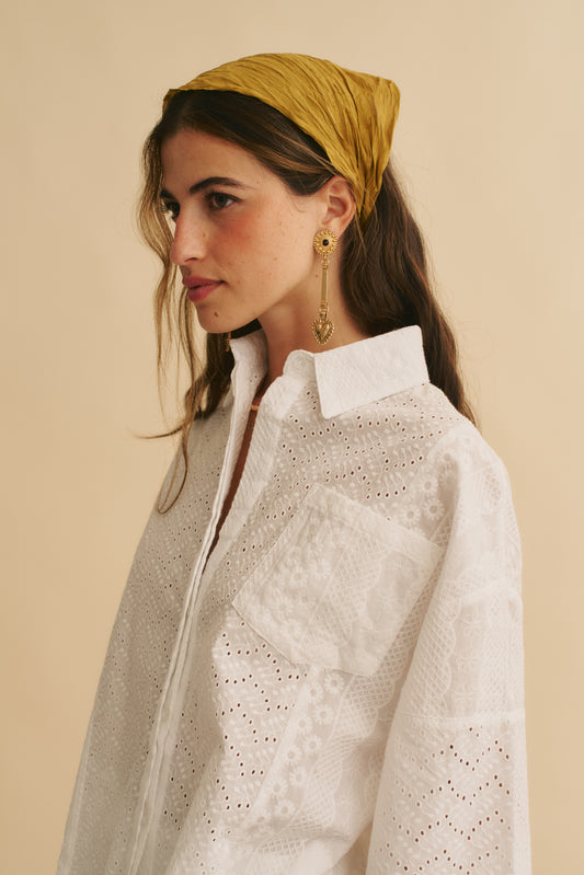 ETHEREA EMBROIDERED COVE SHIRT