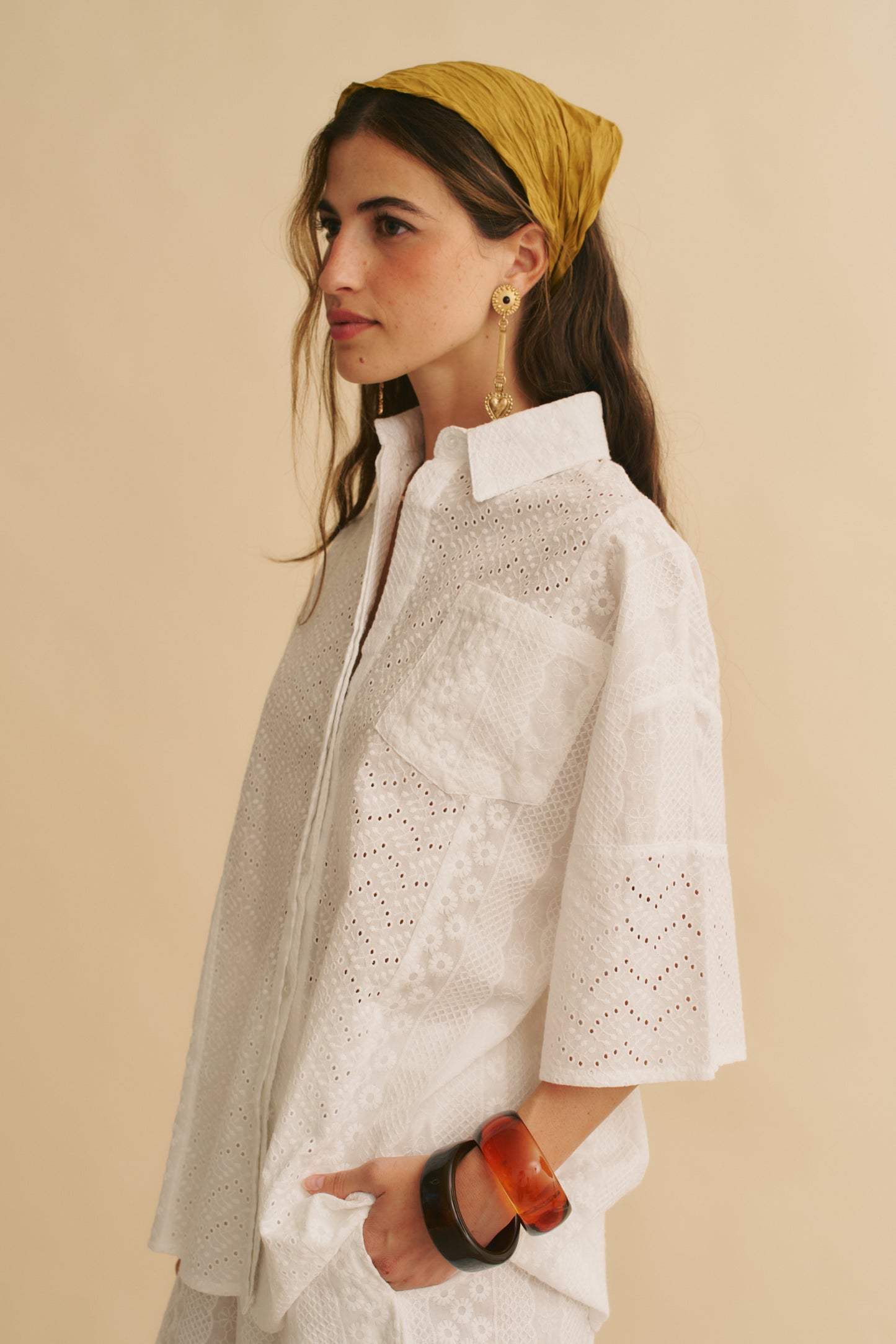 ETHEREA EMBROIDERED COVE SHIRT