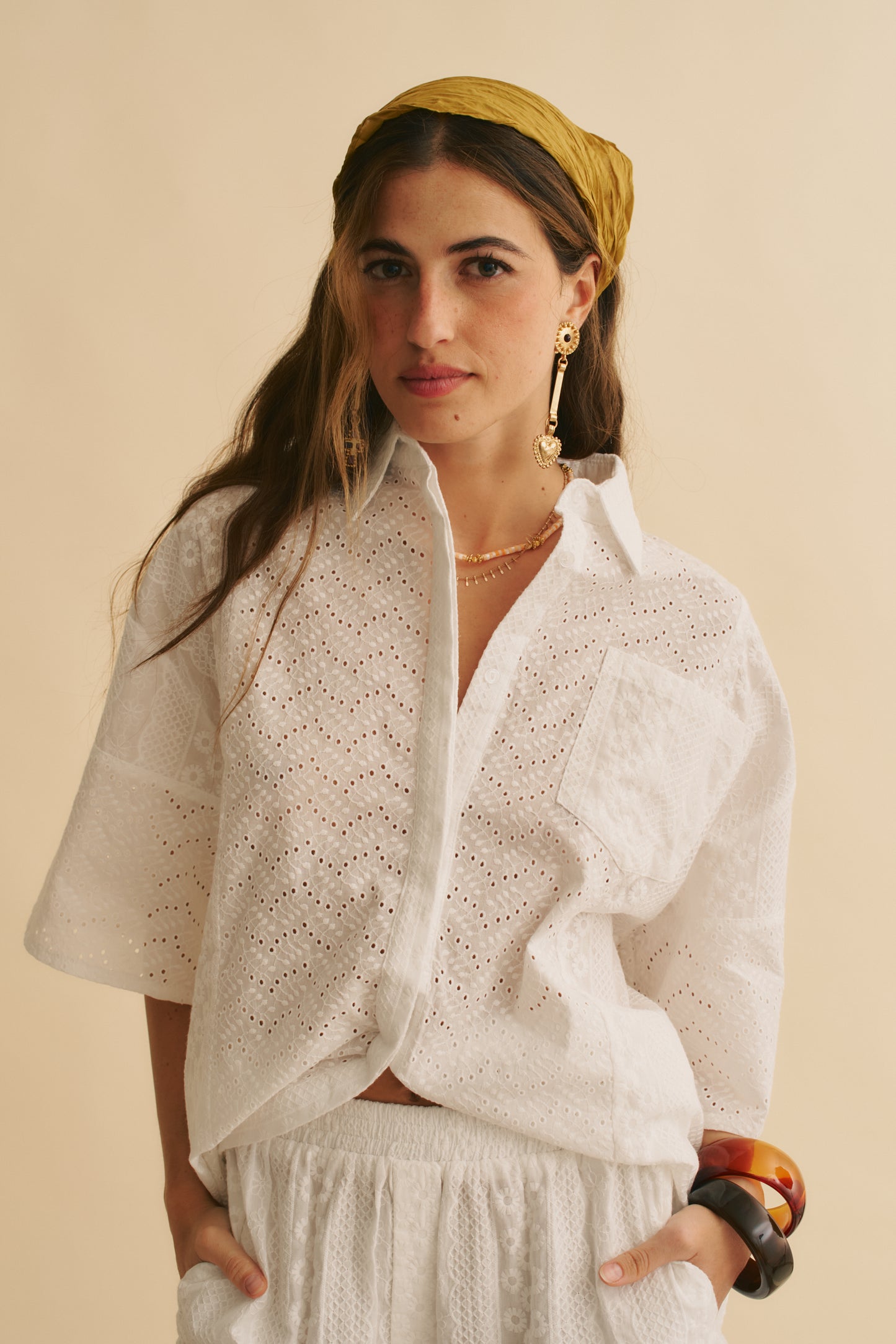 ETHEREA EMBROIDERED COVE SHIRT