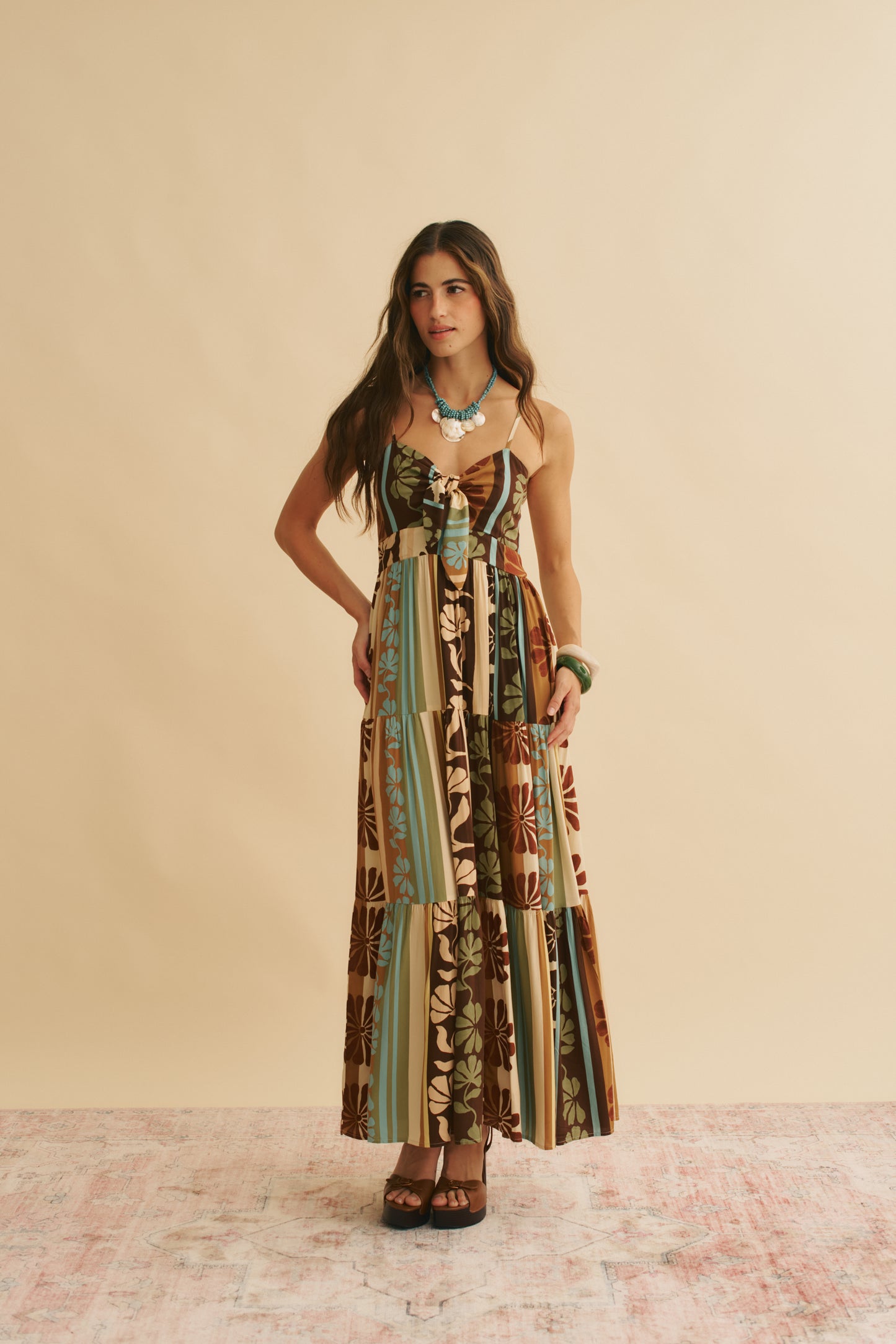 CACAO MIST PRINT BAMBI MAXI
